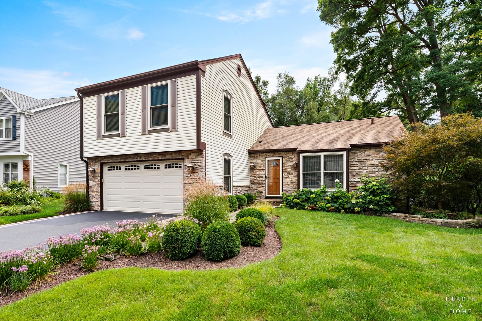 First time ever on the Fox River Grove market is this spacious 4-bedroom, 2.5-bath Foxmoor home with five levels featuring an abundance of upgrades and plenty of room for everyday living and entertaining. Quality details include solid six-panel oak doors and a warm wood-burning fireplace. The recently updated kitchen features high-end Frigidaire appliances & granite counters, and it flows easily into the main living areas. Step outside to enjoy the brand-new deck and pool surround, all situated on a premium private lot. Major improvements include a brand-new roof and hot water heater replaced in 2021. The English sub-basement provides an impressive amount of additional storage, workshop, or workout space, adding even more versatility to the home. Car enthusiasts and hobbyists will appreciate the finished and insulated garage featuring durable TXR floor coating. With its extensive updates, multiple entertaining spaces, private setting, upstairs laundry room, and exceptional storage, this home is ready to enjoy from day one. Located steps from highly acclaimed Algonquin Street School and only a few minutes from downtown FRG, the Metra station, grocery, and restaurants. Nothing to do but move in and decorate!
