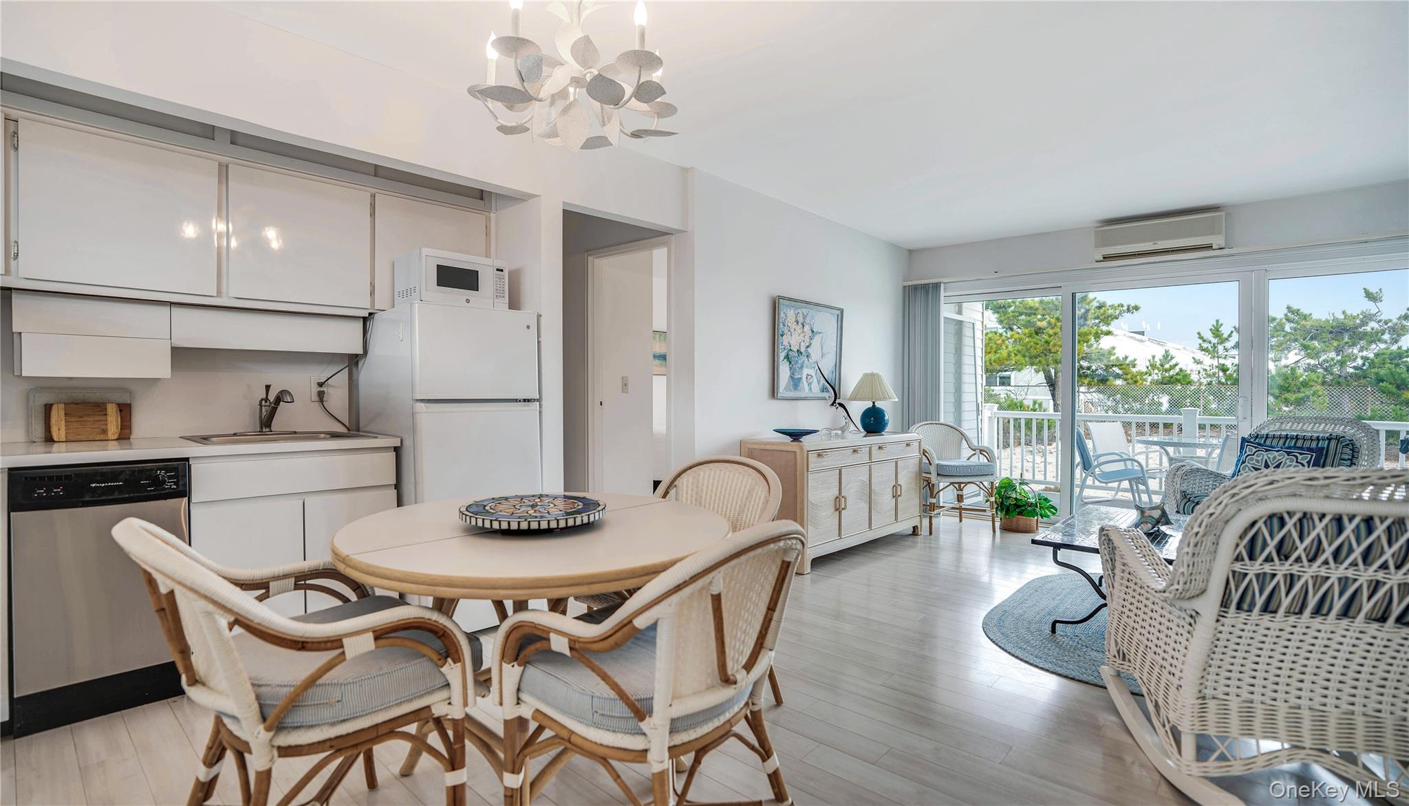 The beach is your backyard! This oceanfront 1-bedroom, 1-bathroom co-op at La Coquille in Westhampton Beach offers The Hamptons lifestyle at the right price. Enjoy the beach view from your private deck, which has plenty of room to barbeque, dine outside and relax. The open kitchen and bright, airy living room lead to the deck through sliding glass doors, placing the beach and ocean directly at your fingertips. This full-service Concierge co-op offers private Residents Only direct beach and ocean access, and an ocean facing heated pool. Walk right outside your front door to the private beach path, or sit pool side and enjoy! Only minutes from Westhampton Beach's restaurants, cafes, markets and theaters. La Coquille is open April through November and offers effortless, turnkey Hamptons living.