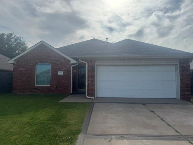 This three bedroom two bath two car garage home is located just north of 12th Street in Moore with easy access to I-35. The living room has a great fireplace focal point. The Kitchen has black appliances with electric range, microwave and fridge. The master has a large walk-in closet as well as Jacuzzi tub and separate shower with dual vanities. Fenced back yard with covered patio, pet friendly with additional pet deposit.