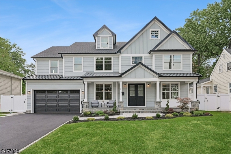 Experience luxury new construction at its finest in this exceptional custom residence offering approximately 5,790 square ft of finished living space across four beautifully designed levels. Featuring 6 bed and 6.1 bath, this home seamlessly blends timeless architecture,modern design,and superior craftsmanship.The open-concept floor plan is anchored by a stunning chef's kit complete w/custom soft-close cabinetry,a two-tier center island,premium ss appl,designer backsplash,and walk-in pantry. The kit flows effortlessly into the spacious FR featuring a 42 gas fp with a quartz surround and double mantle.A first-floor guest suite provides flexibility for visitors or in-law suite, while the luxurious primary suite offers a tray ceiling, oversized custom walk-in closet, and spa-inspired bath with a freestanding soaking tub and glass-enclosed shower.The fully finished lower level includes a custom wet bar, recreation room, bonus room with closet and full bath, ideal for a gym, office, media room, or guest suite. Additional highlights include: oak hardwood floors, CAT-6 wiring, soundproofed laundry and bath areas, multi-zone York HVAC, mudroom with custom built-ins, and second-floor laundry.Outside, enjoy Hardie Plank siding, AZEK trim, Andersen windows, a bluestone porch, covered rear deck, expansive paver patio, gas BBQ connection, professional landscaping, irrigation system - close to downtown, parks, dining, shopping, and transportation.