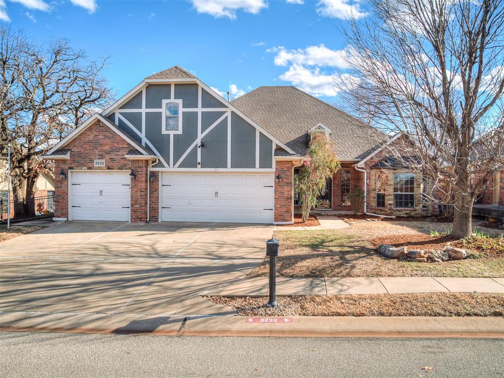 This meticulously maintained home in Ash Grove of Coffee Creek in Edmond is ready to be yours! The home boasts 3 beds plus a study, an upstairs bonus room, a 3 car garage, & an in-ground storm shelter all backing to a greenbelt space for a private touch in your backyard. This thoughtfully designed home has fantastic curb appeal showcasing mature trees & an abundance of flower beds waiting to be customized for spring & summer. The entry opens to a formal dining, beautiful study, & an open concept living & dining area. The living room offers a gas log fireplace, wood flooring, & floor to ceiling windows for an abundance of natural light. Spotlights of the kitchen include stainless steel appliances, a 5 burner GE built-in gas range, Bosch dishwasher, & a decorative wood vent hood. Off the kitchen is a spacious wall pantry & mud bench, dedicated laundry room with a sink & storage, & a half bath. A functional split floor plan in this home ensures a peaceful retreat for the primary suite. The primary suite offers a beautiful tray ceiling with crown molding, access to the back patio, & a walk-in closet with built-in dresser & window for natural light. On the other side of the home, 2 secondary bedrooms share a Jack & Jill bathroom. Upstairs is a large bonus room complete with a built-in trunk, plantation shutters, & access to walk out attic storage. You will love all the storage in this home - a built-in mud bench, wall of pantry cabinets, & built-in dressers & cabinets in hallway nooks & closets. The backyard has a large covered patio with ceiling fans, a beautiful mix of trees & foliage, & gate access to the greenbelt behind the home. It's perfect for walking your pet! Neighborhood amenities include a community pool & rec facility, basketball court, playgrounds, & ponds, & miles of trails. Neighborhood pool & rec facility is in walk/bike distance to the home - so fun for kids! Fantastic location close to area schools, Mitch Park, I-35, & area shopping & dining hotspots.