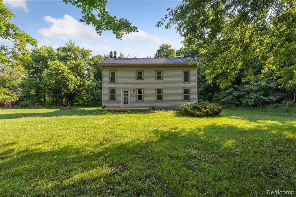 Seller offering $11,000 purchaser credit-use towards garage, pole barn, closing costs.
Newly remodeled Traditional New England Style home sitting on 1.66 acres surrounded by mature trees for your privacy with plenty of space to make your own. As you walk through the door you will notice the natural daylight beaming in through the windows. Open floor plan that offers primary bedroom, bath and laundry on first floor. Upstairs offers three bedrooms along with full bath. New roof, furnace, hot water heater, bladder tank, kitchen appliances, counter tops and cabinets, wood flooring, and carpet.