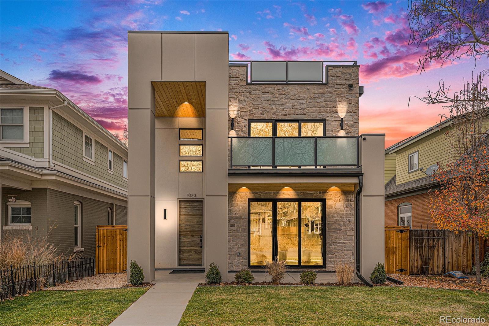 Wash Park Stunner by KGN Denver*Spectacular 4-level new construction residence featuring designer finishes throughout by Kim Layne Interiors*Incredible 3rd level with wet bar & roof deck with mountain views*The dramatic 2-story entryway with striking wood entry door leads into the open main floor with soaring ceilings, exposed beams & beautiful white oak hardwood floors*Gorgeous kitchen features white quartz counters, oversized island, custom soft-close cabinets, walk-in pantry & Thermador appliances including gas range with vent hood & smart French-door fridge*Family room with gas fireplace & sliders leading to the large back patio offers wonderful indoor/outdoor living*Formal dining room with custom built-in buffet*Handsome study with closet, custom wood accent wall & sliders leading to the front porch*Stylish powder room & mud room with built-in storage round out the main floor*A rare finished 3-car garage with 11-ft ceilings*Luxurious primary suite offers a private balcony with treetop views, expansive walk-in closet, 5-piece bath with soaking tub, spacious shower with dual showerheads & attached laundry room*Two more 2nd floor bedrooms with walk-in closets & full attached Jack & Jill bath*Full finished basement with 10-ft ceilings features a large rec room wired for surround sound, wet bar with drink cooler, two more conforming bedrooms, 3/4 bath & storage room*The large roof deck is hot tub ready with gas, power & water*Indoor/outdoor whole house sound system with built-in speakers*Dual zoned HVAC*8-ft single-panel solid core doors, hand-troweled walls & Cat-6 wiring throughout*New 6-ft cedar privacy fence*The stucco, stone & wood siding exterior gives this home a striking curb appeal*Amazing location walking distance to Wash Park, shopping, dining & light rail*Conveniently located near Cherry Creek, DU, Platt Park & Downtown Denver*Complete & ready for immediate occupancy*Come make this extraordinary brand new Wash Park house your new home today.