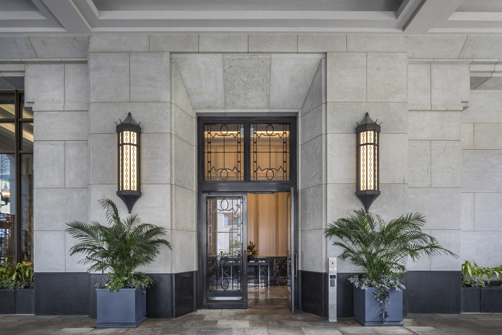 Welcome to Unit 6111, a meticulously designed residence perched high above Chicago's lakefront in the coveted One Bennett Park, designed by Robert A.M. Stern Architects. This home showcases stunning views and custom craftsmanship, representing the pinnacle of modern luxury living. With 11' ceilings throughout the impressive 4,800 Sf interior, this 3bed + office home in the sky offers an unparalleled lifestyle.  Enter through a grand foyer featuring hand-painted Venetian plaster ceilings, custom picture moldings, and herringbone hardwood floors illuminated by a sculpted John Pomp glass light fixture. This space flows seamlessly into the dining and living areas, adorned with exquisite materials including horsehair wall coverings, ombre Dedar drapery, and a striking crystal chandelier set against sweeping lake views.  In the grand living room, dramatic city vistas provide a captivating backdrop to the unique designer fireplace, crafted from 1/4-inch solid bronze plates, Calacatta Gold marble, and rosewood, flanked by full-height hand-painted Venetian plaster walls. The kitchen is an entertainer's dream, featuring Gabriel Scott pendants and flowing Larsen drapery that extends into the casual yet refined family room. This space is complete with a bespoke media wall, LED-lit shelving, and an upgraded pantry showcasing Blue De Savoie marble and steel-framed glass doors.The primary suite serves as a sanctuary, featuring walls adorned with silk wall coverings and faux leather trim, motorized Holly Hunt cashmere blackout drapes, and a spa-worthy bathroom enhanced with rich vinyl finishes. Each of the two Guest bedrooms feature its own ensuite bathroom, equipped with Phillip Jeffries wall coverings and custom window treatments. The office is outfitted with custom Parenti bookshelves that include built-in televisions, picture molding on all walls, full-height linen Schumacher drapery, and a Ralph Lauren leather pendant light. Additional features include two stylish powder rooms with top-tier finishes, a fully integrated AV System by R:Home Technology, Inc., ceiling-concealed speakers, Lutron lighting controls, powered window treatments, a spacious laundry room, and ample storage.  The amenity program at One Bennett Park is unparalleled, offering a 41st-floor owner's lounge with an outdoor terrace and private dining room, indoor/outdoor pools, incredible outdoor terraces, cabanas, grilling areas, a world-class fitness center, a Pilates room, a massage room, a salon, and more-experience best-in-class service with 24-hour concierge assistance. Two deeded parking spaces are included, providing the convenience of self-parking or valet in the secure garage. We can't wait to show you this incredible property!