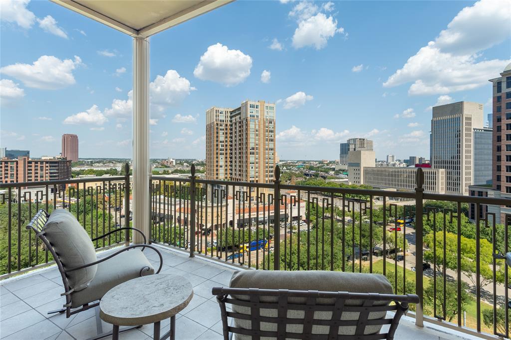 Why simply live in fashionable Uptown when you can live in luxury at The Ritz-Carlton? Renovated, professionally decorated and available fully furnished, Residence 1001 in Tower I delivers sophisticated interiors, generous living spaces and the effortless five-star lifestyle that makes The Ritz-Carlton Residences one of Dallas’ most coveted addresses. A Venetian plaster Entry sets the tone, opening to two gracious Living Areas and Dining Area anchored by a striking marble fireplace. Ten-foot ceilings, hardwood floors and a wall of operable windows with electric shades frame fabulous Uptown views. The reimagined Kitchen is equally impressive with custom cabinetry, a large island with breakfast bar, quartz counters, glass block backsplash, Sub-Zero and Wolf appliances, wine refrigeration and walk-in pantry. The spacious Study features custom built-ins and opens to a corner balcony, creating an enviable work-from-home retreat. The Primary Suite has balcony access and offers two large custom walk-in closets and a spa-like windowed marble bath with dual vanities and water closets, makeup table, jetted tub and oversized seamless shower. An exceptionally large Second Bedroom, spacious enough to double as a Media Room, includes a wall of built-ins, marble ensuite bath and walk-in closet. Custom draperies, power shades, Sonos, abundant built-ins, dramatic Powder Bath and spacious Utility Room complete the residence. Enjoy legendary Ritz-Carlton service and amenities including concierge, valet, doorman, room service, an entertaining Owners' Lounge, fitness center, full-service Ritz-Carlton Spa, resort-style pool, reflection garden and pet park, plus dining at award winning Fearing's Restaurant , all moments from The Crescent, the largest contiguous Arts District in the US, Klyde Warren Park, Victory Park and some of Dallas’ finest dining. In fashionable Uptown with a 93 walkability score.
