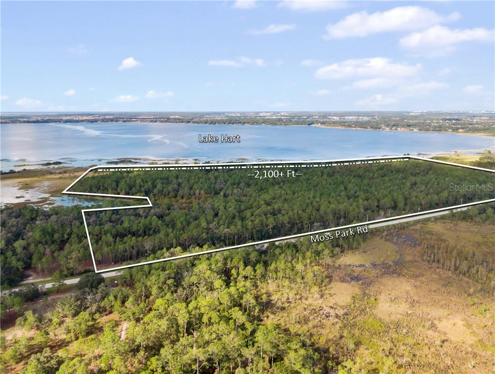 Incredible opportunity to purchase the largest remaining Lakefront Residential Development Site in the booming Lake Nona area. The property features 61+/- acres and is fully entitled for up to 26 Single Family Estate Lots. Located on the eastern shore of Lake Hart featuring over 2,100+/- ft of lake frontage and just minutes from the heart of Lake Nona and Hwy 417.  Excellent opportunity to develop an executive lakefront estate community that is greatly needed in the Lake Nona market. Call for additional information.