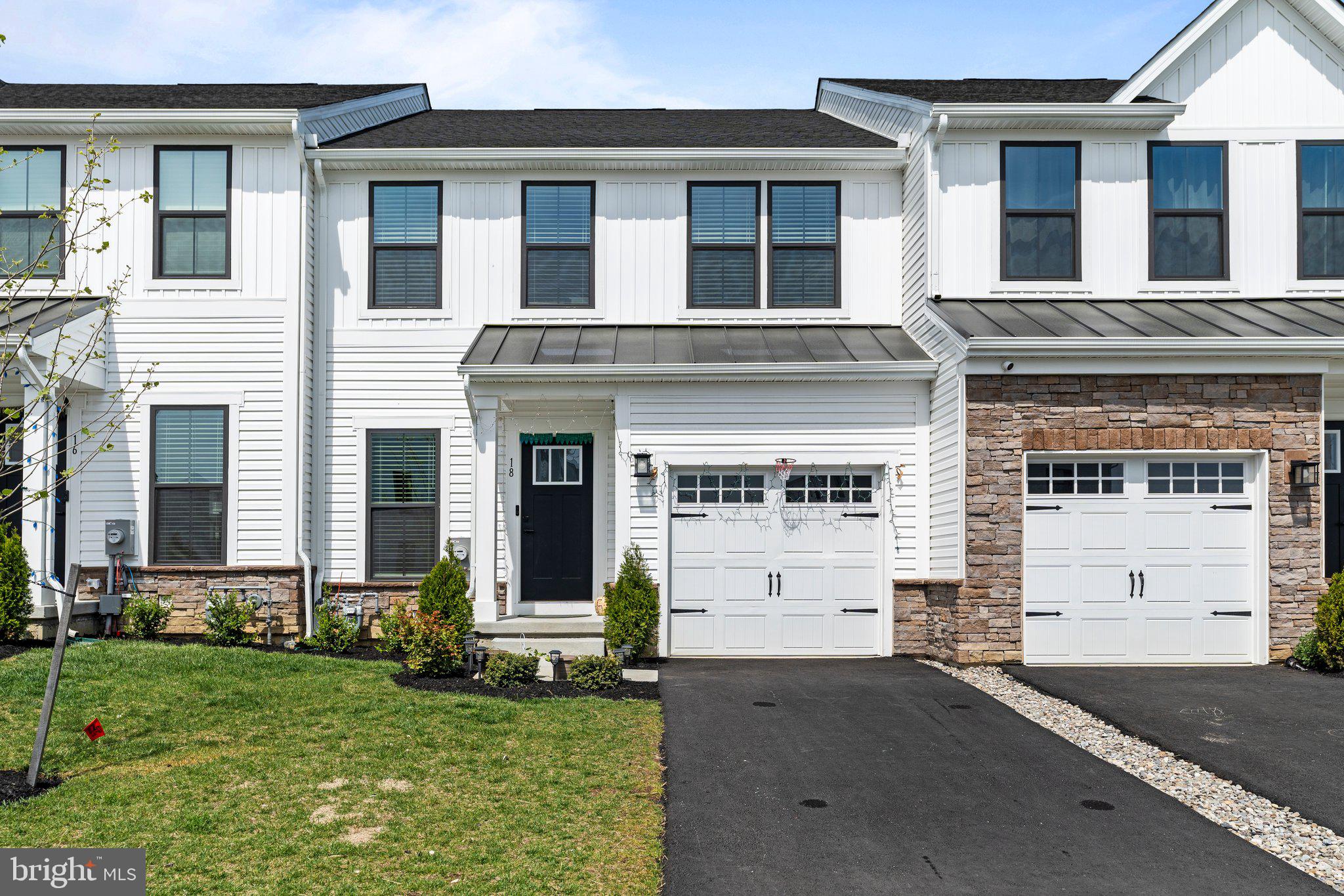Don't miss your chance to own in one of Mount Laurel's most desirable, sold-out communities!! Built in 2024, this 3 bedroom, 3.5 Bath townhouse offers comfort, style, and location. Step inside to an upgraded gourmet kitchen featuring a large center island, top-of-the-line stainless steel appliances, sleek white cabinetry, recessed lighting, and pristine quartz countertop is perfect for both cooking and entertaining. The open-concept layout flows seamlessly into the dining and living spaces, all enhanced by natural light and high-end finishes. A sliding glass door leads directly from the dining area to a private deck, perfect for entertaining, or simply relaxing. Upstairs, you'll find three spacious bedrooms, including a luxurious primary suite with private bath and a generous walk-in closet. The finished basement includes a full bathroom, making it ideal for a guest suite, home office, or media room. Enjoy proximity to top-rated schools, shopping centers and dining options. Commuters will appreciate easy access to major highways including I-295 and the NJ Turnpike, making travel to Philadelphia and surrounding areas quick and convenient.