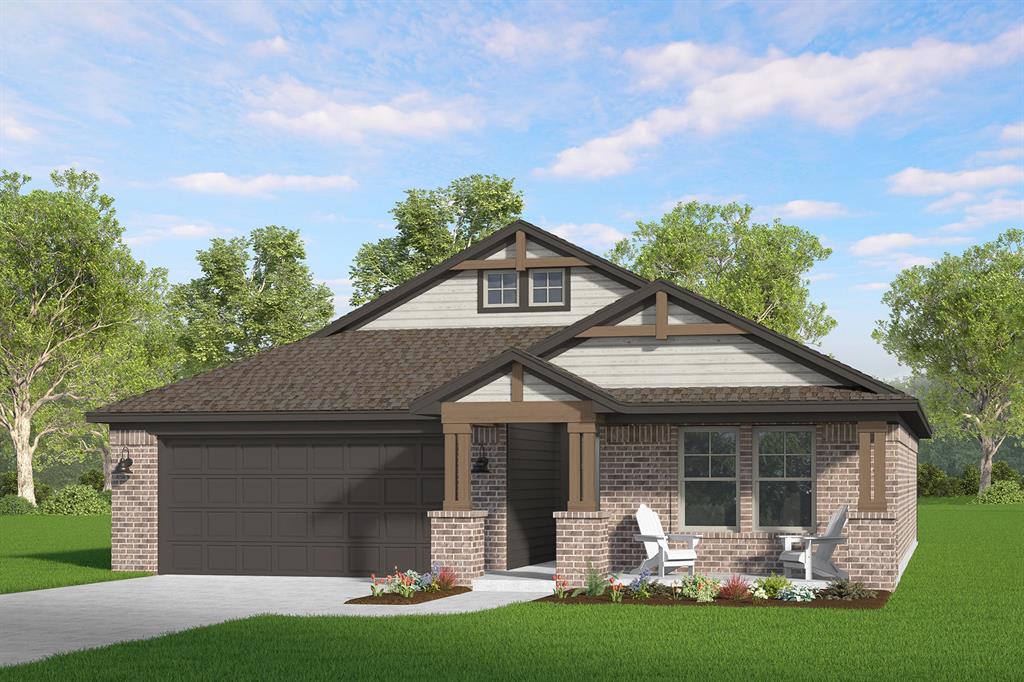The Dawson is a thoughtfully designed three-bedroom, two-bath home offering 1,295 square feet of comfortable, efficient living-perfect for everything from book club gatherings to game day hosting. An open-concept layout seamlessly connects the spacious living area to a large kitchen island, where quartz countertops and a gas range take center stage. Just off the garage entry, a convenient mud bench keeps daily life organized, while durable hard-surface flooring enhances the main living space. The private primary suite features a dual quartz vanity, a tiled shower, and a generously sized walk-in closet for added comfort and style.Flint Hills homeowners will enjoy the convenience of being located on Tecumseh Road for quick and easy travel to the east or west side of Norman and the peacefulness of a quiet, family-friendly community. In Flint Hills, you can get to I-35 in five minutes, The University of Oklahoma in 10 minutes, and Tinker Airforce Base in less than 20 minutes! Amenities in this community include fishing ponds, walking trails, a playground, a splash pad, and a soccer field!Included features:*Peace-of- mind warranties*10-year structural warranty*Guaranteed heating and cooling usage on most Ideal Homes*Fully landscaped front & backyard*Full Guttering*Fully fenced backyard.Floorplan may differ slightly from completed home.