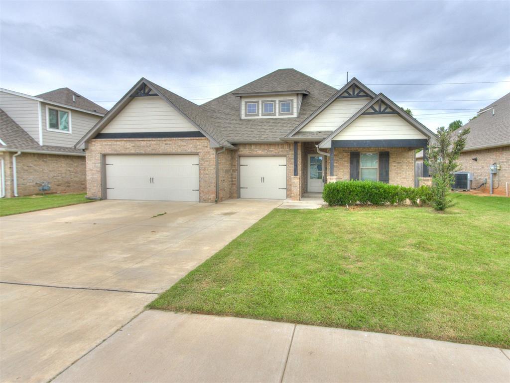 Welcome to Cedar Lane, where luxury, comfort, and thoughtful design come together in one exceptional home. This is the stunning Taber built Shiloh Bonus Room floor plan. Complementing the home is an oversized 610-square-foot, three-car garage, providing ample room for vehicles, storage, and hobbies. From the moment you enter, you'll be impressed by the home's spacious layout and elegant finishes. The heart of the home is the expansive living room, featuring a breathtaking coffered ceiling that adds architectural character and sophistication. A striking stacked-stone gas fireplace serves as a focal point, creating a warm and inviting atmosphere. The kitchen is truly a dream for both everyday living and entertaining. Showcasing cabinetry that extends to the ceiling, a stunning designer backsplash, built-in stainless steel appliances, and gorgeous 3cm quartz countertops, this space combines beauty with practicality. This home features four generously sized bedrooms, all conveniently located downstairs. The luxurious primary suite serves as a private retreat, complete with a boxed ceiling accented by ambient lighting, dual walk-in closets, separate his-and-her vanities, a relaxing corner Jetta tub, and an oversized walk-in shower. The secondary bedrooms are equally spacious and well-appointed. One of the home's most impressive features is the attention to detail found in all three bathrooms. Designer tile extends all the way to the ceiling, creating a grand, upscale feel while making each space appear larger, brighter, and more luxurious. Upstairs, you'll discover a versatile bonus room accompanied by a full bathroom. Additional premium features include a Rinnai tankless water heater, whole-home air purification system, and energy-efficient R-44 insulation.  Beyond the home itself, residents of Cedar Lane enjoy access to neighborhood amenities, like the community pool, host events at the neighborhood clubhouse, or spend time at the handicap-accessible park .