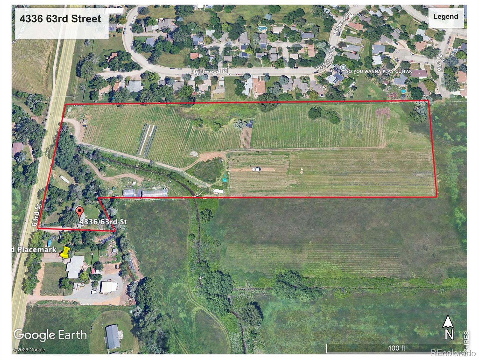 The opportunity of a lifetime. A fully entitled hobby farm consisting of approximately 12 acres of land with 12 shares of water. Boulder County has approved a new 3,750 sq. ft. home, two new 2,500 sq. ft. barns, and two hoop houses. The existing 1,040 sq. ft. ranch-style home may remain as an ADU for farm help. The uncertainty has been removed- County Approvals are in hand. The value is in the entitlement. Don't miss this rare opportunity to own one of the last fully entitled hobby farms in Boulder, Colorado. Bring your architect and design your dream home on your own piece of paradise. Grow your own food, raise your own animals, or simply enjoy one of the finest properties in Boulder, complete with ample water to keep everything green and thriving. Note:12 shares of North Boulder farmers ditch is included with the sale. Two ditches are running through the property.