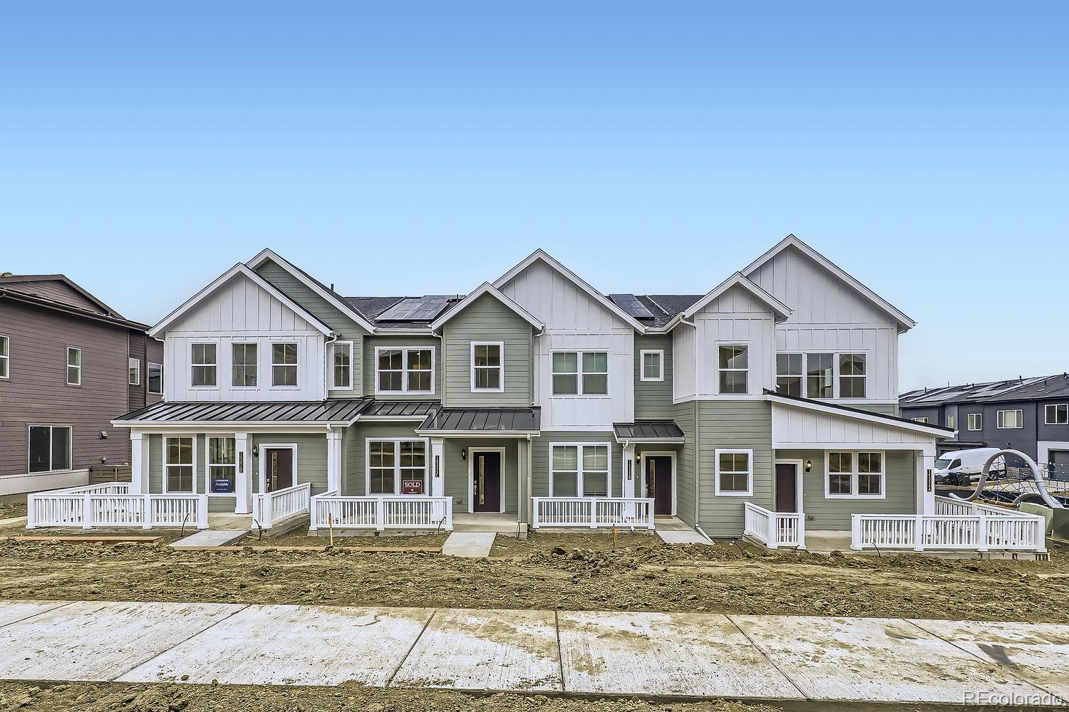 **Eligible for 3.99 7/6 ARM or 4.99% fixed rate when using builder's preferred lender - terms and conditions apply - ask for details*******Contact Lennar today about Special Financing for this home - terms and conditions apply**


Low maintenance living in the gorgeous new Whisper Village community. Just lock up and go. This brand new 2-story townhome is in a 4-plex and features 3 bedrooms, 2.5 baths, great room, kitchen, loft, upper laundry, 2 car attached garage (rear alley entry) and conditioned crawl space. Gorgeous finishes and upgrades throughout including luxury vinyl plank flooring, stainless steel appliances, slab quartz counters, solar and more. Lennar provides the latest in energy efficiency and state of the art technology with several fabulous floorplans to choose from. Energy efficiency, and technology/connectivity seamlessly blended with luxury to make your new house a home. Whisper Village offers several fabulous plans to choose from. Whisper Village offers several fabulous plans to choose from. Amenities abound in this gorgeous community including a rec center, open space, bike/walking paths, shopping, dining and entertainment options.Current monthly fee subject to change. Photos are model only and subject to change. This community is in a Metro District.