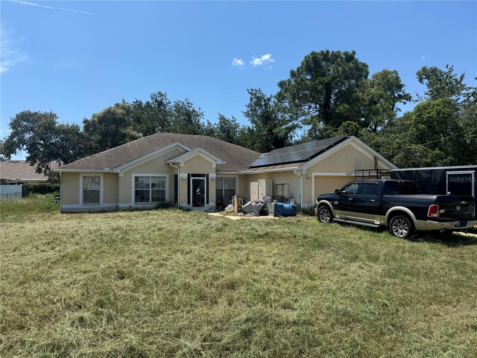 CASH ONLY - Great Investment Opportunity!  2500+ sq ft in Spring Hill 34609.  Original roof with solar panels.  Original AC.  Home will need extensive renovations and clean out.  Looking for savvy experienced investor wanting their next project.  Call Today!