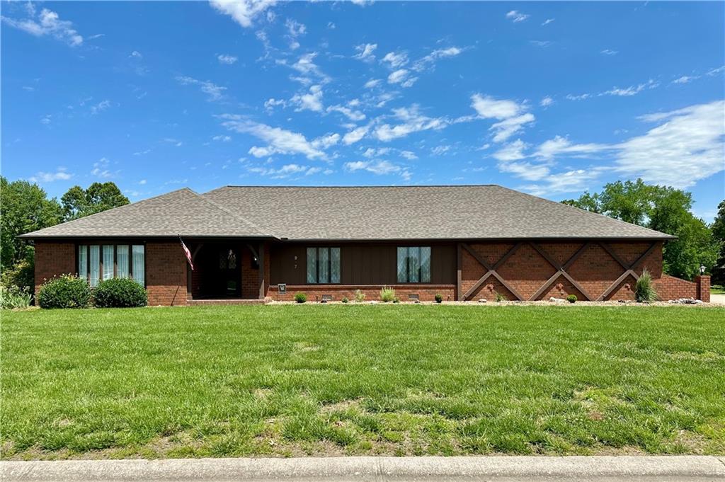 Ready to Play GOLF??  This Spacious 2700 Sq Ft Brick home adjoins the Butler Golf Course, What a Beautiful View!!! Your Entry w/ coat closet Welcomes you into your New Home. This roomy home features Living/Dining rm, Family rm w/ Brick gas fireplace flanked by bookshelves, wet bar & patio door leading to your large patio w/ brick pony wall overlooking the Golf Course.  The chef in the Family w/ Enjoy the Abundant Kitchen cabinets, w/ appliances, pantry, linen drawers & built in desk.  Off the kitchen is your 3rd Bathroom & Laundry rm w/ back door.  W Bdrm features, bay window & 2 closests, Large hall bath with long vanity & jetted tub.  N Bdrm features closet plus built in's.  In the hallway to your Master is a Roomy Deep closet. Plenty of storage in this home!! Your Master Bedroom is extra roomy, w/ walk-in closet, linen closet, Mst Bath w/ shower.  There are 2 HVAC systems for zoned comfort.  2 car garage w/ opener & deep closet.  This is a Must See Home.  Give us a Call to schedule your viewing.