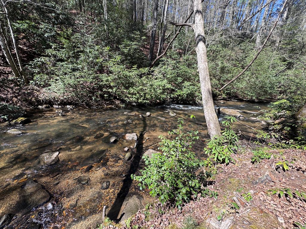 Tucked along the banks of Shoal Creek just outside of Murphy, this 1.92-acre tract offers a quiet, private setting with the kind of creek frontage that's getting harder to come by. The sound of the water runs steady here, creating a peaceful backdrop whether you're spending the weekend or planning something more long-term. A rough road is already in place, giving you access into the property and a head start on choosing the right spot to build. The land lays nicely with room to work with, and the setting feels tucked away without being hard to get to—an ideal balance for a mountain getaway. Whether you're envisioning a small cabin, a place to unwind, or simply a piece of land to enjoy and hold onto, this is the kind of property people look for and don't always find. Offered at $49,000.