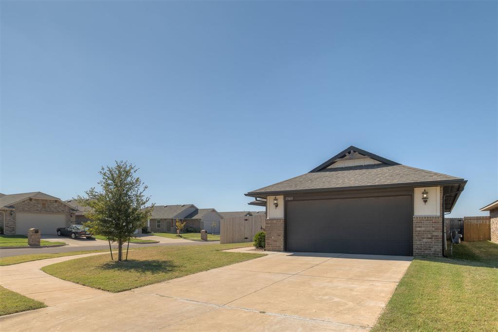 Charming, functional, and offering just the right amount of space, this 3-bedroom, 2-bath home is designed for comfortable living and easy entertaining! The private primary suite is thoughtfully separated from the secondary bedrooms, creating a desirable layout. The kitchen features a pantry and ample prep space, flowing seamlessly into the dining area and open living room—perfect for gathering with family and friends. Outside, enjoy the added appeal of a corner lot, guttering, and no home directly behind you for added privacy. A wonderful blend of comfort, functionality, and inviting charm!