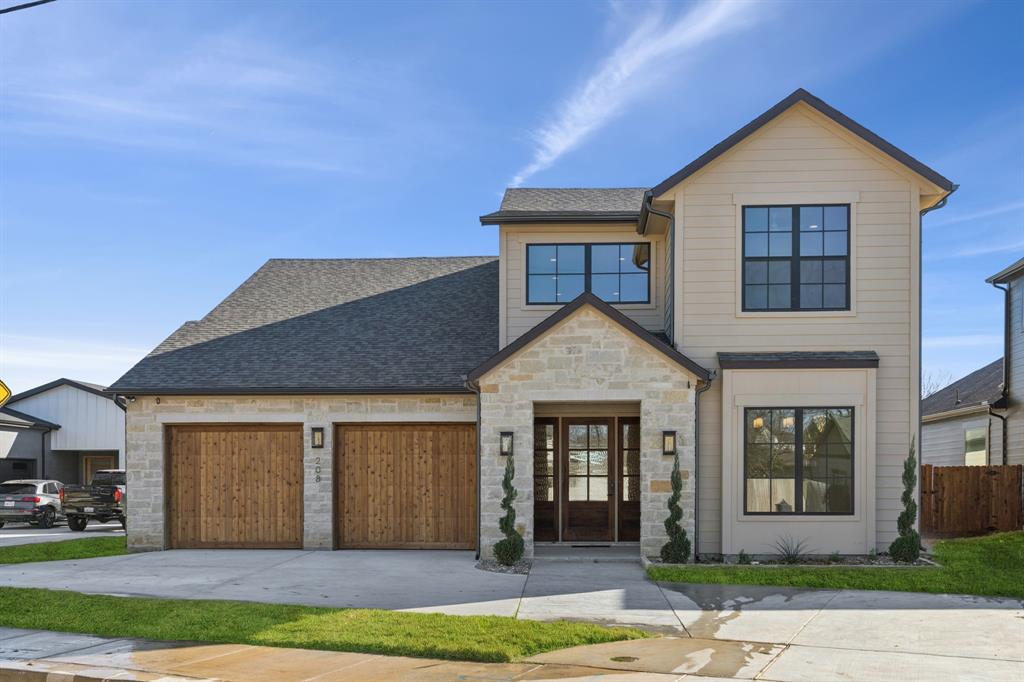 Discover this charming Craftsman style 4 bed, 4 bath home by Lily Grace Homes, perfectly placed on a large 0.69 acre lot ideal for all of your outdoor entertainment and relaxation designs.   Inside, 10 ft ceilings (11 ft in the family room), 7.5 in European white oak floors, and 8 ft shaker doors create an inviting, open feel. The kitchen boasts Bosch appliances, a quartzite island, walk-in pantry with sink, and a stylish prep kitchen designed for everyday ease and entertaining. The thoughtful floor plan includes a private office and first floor guest suite. Sliding glass doors open to an extended covered patio overlooking the spacious yard. Energy efficient touches including foam insulation, tankless water heater, 17 SEER HVAC with Ecobee thermostat, and Low E windows adding sustainability and value to the home.  Roanoke delivers that small town feel with the added perk of a lively Oak Street full of dining, shops, and local energy.