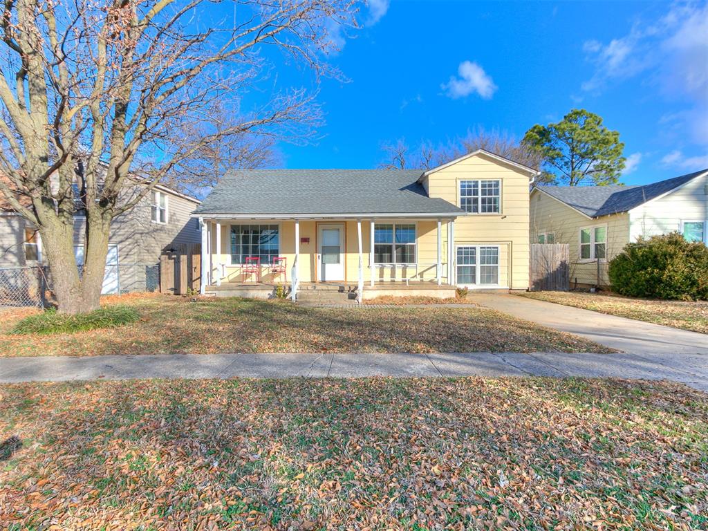 Located directly across from Norman High School and approximately one mile from the University of Oklahoma campus, this property offers an opportunity for a buyer looking to renovate or add value in a well-located Norman area. The home includes a covered front porch, original hardwood floors, built-in storage, and a functional layout with natural light throughout. The kitchen provides ample cabinet space and connects to the main living areas, and the backyard offers room for future improvements or outdoor use. Several major updates have already been completed, including most new windows and exterior doors in 2025, a new roof in 2021, and a new HVAC system in 2021. The property is being sold AS-IS, and the seller will make no repairs; inspections are welcome for buyer information only. Located near schools, campus amenities, dining, and shopping, this home may be a good fit for investors, renovation buyers, or owner-occupants looking to customize.