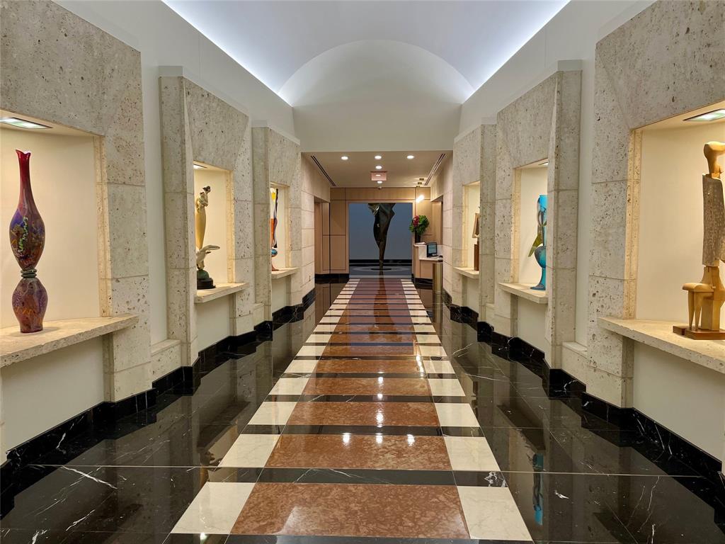 Luxury high rise living in the heart of downtown Fort Worth! Just two blocks from Sundance Square, this urban loft captures spectacular city scape views. Freshly painted one bedroom, one bathroom en suite with floor-to-ceiling windows throughout, wood flooring, open floor plan with living, dining, and kitchen all overlooking vibrant city views, and private balcony with courtyard below. Kitchen boasts granite countertops, all stainless steel appliances, refrigerator included. Additional living space can be used as office. Utility room offers washer and dryer in unit. Multiple closets for storage.  24-hour security and concierge desk in The Tower lobby. Assigned covered parking space included. Full service building features a club room with fire place, pool table, TVs, wifi, fitness center, resort pool and spa, a golf putting area, shuffle board table, fire pit, outdoor grilling and pergolas with seating.  Just a walk away from fine dining, bars, theaters, shopping, and business centers.