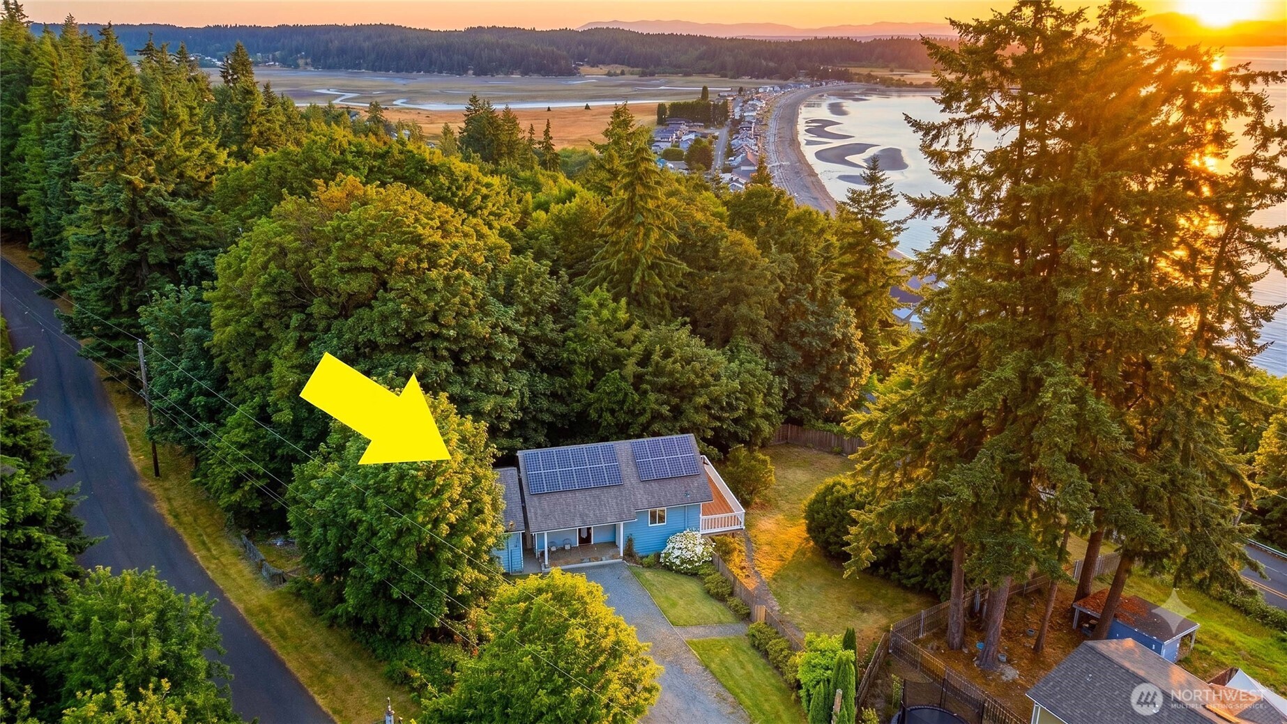 Tucked away on a quiet cul-de-sac in Driftwood Heights, this Camano Island beach home offers fantastic Sound, mountain range & sunrise views surrounded by woods and privacy. Shy-acre property with long private driveway, raised garden beds & private beach rights. Features white kitchen cabinets, plantation shutters, bamboo hardwoods, recessed lighting & spacious view deck. Confirmed 2-BR septic with 2 bedrooms plus bonus room for flexible living. Peaceful setting close to Camano beaches, parks & outdoor recreation. No ferry required. Maximize view potential with limbing in off season.
