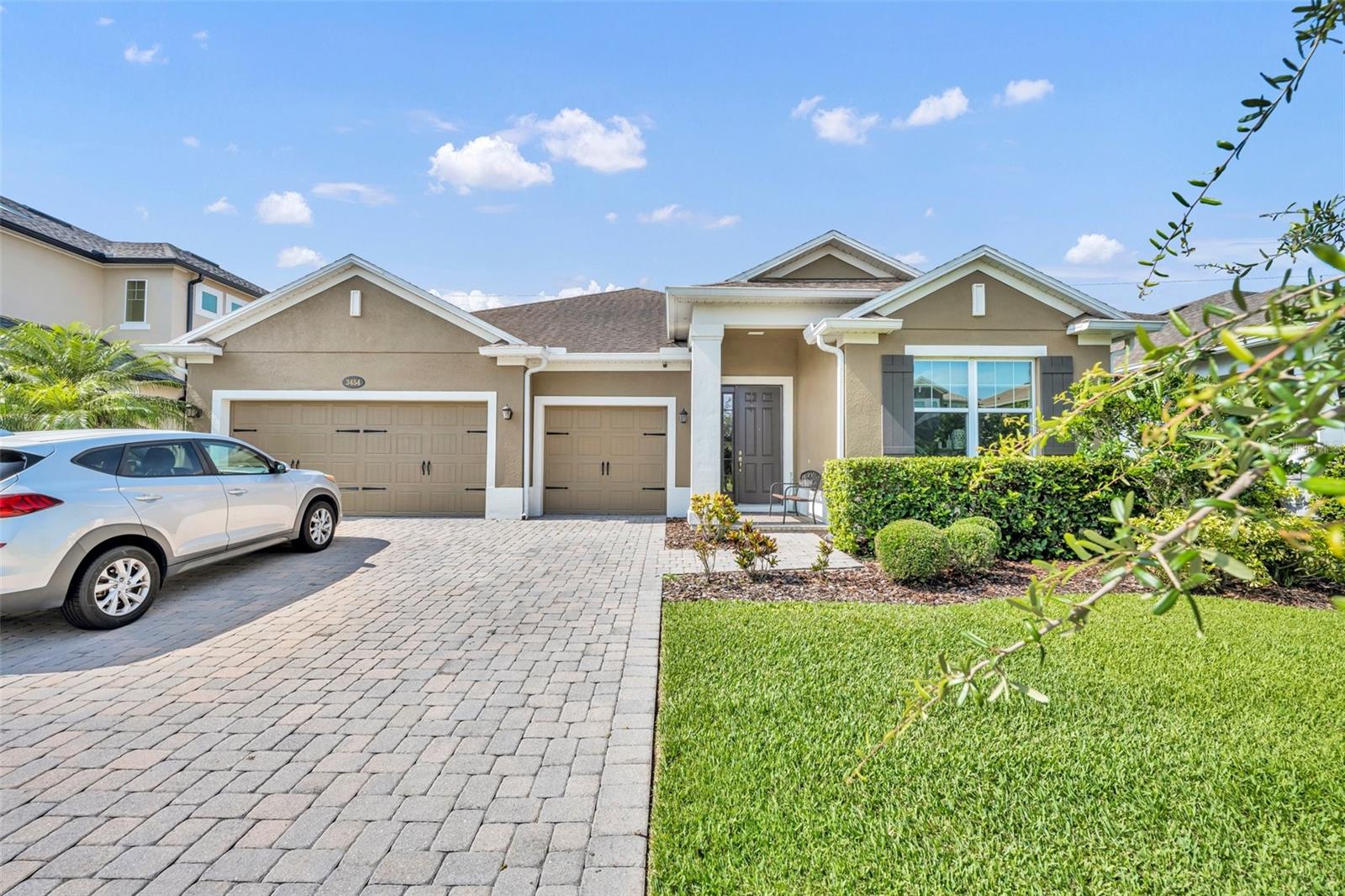 Welcome to this stunning 4 Bed, 3 Bath single family home in the highly sought-after, gated Somerset Park community near Lake Nona. This beautiful home features a versatile, open floor plan that adapts to your lifestyle. Modern kitchen includes on trend cabinets, spacious granite countertops, stylish backsplash, and stainless steel appliances. Master bedroom features tray ceiling, spacious walking closets and separated shower and bathtub. Large covered screened lanai and stone paved backyard with full fences are perfect for outdoor activities. New owner can save money from the energy saving features, including Core Fill insulation in the block walls, R-38 Ceiling insulation, Radiant Roof Barrier, double pane windows and Energy Star appliances. Somerset Park offers a wealth of resort-style amenities, including a resort style pool, dog park, playground, and walking trails all with easy access to top rated schools, shopping, dining and Orlando's world class attractions! Schedule a private tour and make this beautiful home your new residence.