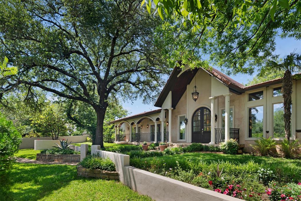 This luxurious property is an expansive mostly one-story home, a romantic estate situated on nearly an acre of completely gated grounds in a private cul-de-sac, just minutes from Preston Hollow, T-Bar Racquet Club, and a short commute to Uptown and Downtown. The home features a private entranced mother-in-law suite for multi generational living. Multiple living rooms which are perfect for intimate gatherings or large-scale entertaining, and an open kitchen concept with Wolf Sub-Zero appliances designed for the culinary enthusiasts. Spacious office recently renovated with high end finishes. The massive primary suite includes double closets and panoramic views, while the expansive hallways and tall ceilings throughout the home enhance the luxurious feel. Upstairs the game room-media room and gym offer additional spaces for leisure and fitness. Outdoors, a sparkling pool, gazebo, and lush gardens create an idyllic setting for relaxed evenings, while courtyards and serene private spaces ensure ultimate seclusion. While hosting guests or enjoying quiet moments, the entertainers dream home offers both elegance and comfort in a peaceful highly sought after location.