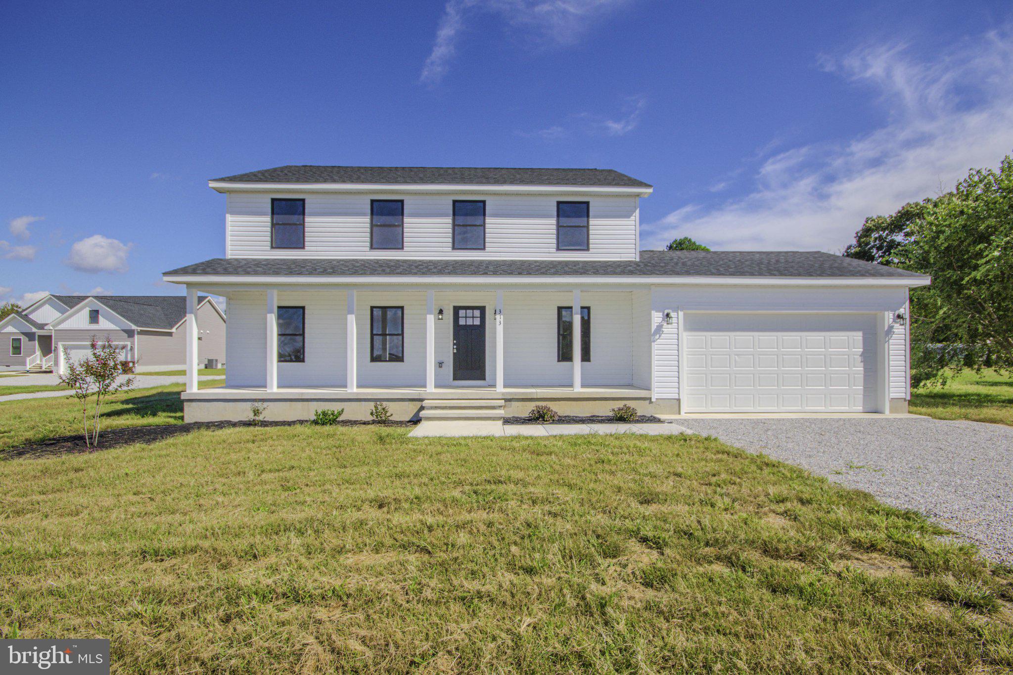 Brand-new construction at 313 Brown St! This beautifully designed 4-bedroom, 2.5-bathroom home is situated on over one acre, offering the perfect balance of modern comfort and space to enjoy the outdoors. Thoughtfully built with quality finishes throughout, this home features LVP flooring, quartz countertops, stainless-steel appliances, and 36" solid wood cabinets that provide both style and functionality in the kitchen. The open-concept layout creates a welcoming flow between the main living spaces, ideal for both everyday living and entertaining. The spacious primary suite and additional bedrooms offer plenty of room for family, guests, or a home office. Additional highlights include an attached two-car garage, ample yard space, and the benefits of brand-new construction, giving buyers the opportunity to enjoy a modern home with minimal maintenance. Conveniently located in the Mardela School District, this property offers peaceful surroundings while still being within easy reach of local amenities. Don't miss your chance to see this one today!