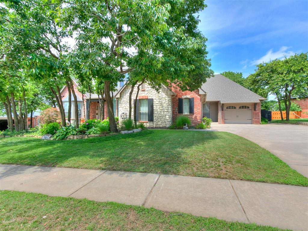 Elegant Home in Gated Golf Course Community with Backyard Oasis!  This exceptional 4-bedroom home with multiple baths (including two full baths, one 3/4 bath, and one 1/4 cabana bath) blends luxury, functionality, and style in a prestigious gated community. Built by renowned builder Calvin Vorderlandwehr, the thoughtful design offers a flexible layout to suit a variety of lifestyles—whether hosting guests, working from home, or enjoying peaceful everyday living. The main level features a spacious primary suite with a beautifully appointed full bath, a second bedroom with an adjacent 3/4 bath, a private study, formal dining room, and an inviting living area. The kitchen is equipped with brand-new quartz countertops that deliver both elegance and durability.  Upstairs includes two additional bedrooms joined by a Jack-and-Jill bathroom, a generous game room or second living space, and a large unfinished bonus room with countless possibilities. Another large walk-in floored attic space adds ample storage capacity.  Step outside to your own private retreat, featuring a resort-style saltwater pool and hot tub with rock waterfall, a cabana with an eat-at bar, outdoor kitchen with grill, a convenient 1/4 bath, and two separate patios perfect for relaxing or entertaining in style. Ambient lighting in the pool and trees turns the backyard into a serene sanctuary, perfect for relaxing under the stars.  Additional highlights include a large in-ground storm shelter, well-manicured landscaping (including young fruit trees in the backyard), new 5-ton HVAC system for upstairs and 3-ton unit for downstairs, WiFi-enabled thermostats, and a prepaid 10-year HVAC maintenance and monitoring plan.  Enjoy access to premium community amenities and lush green spaces—all within minutes of I-35, award-winning schools, and top-tier shopping and dining.  This beautifully maintained property is a rare opportunity—schedule your private showing today!