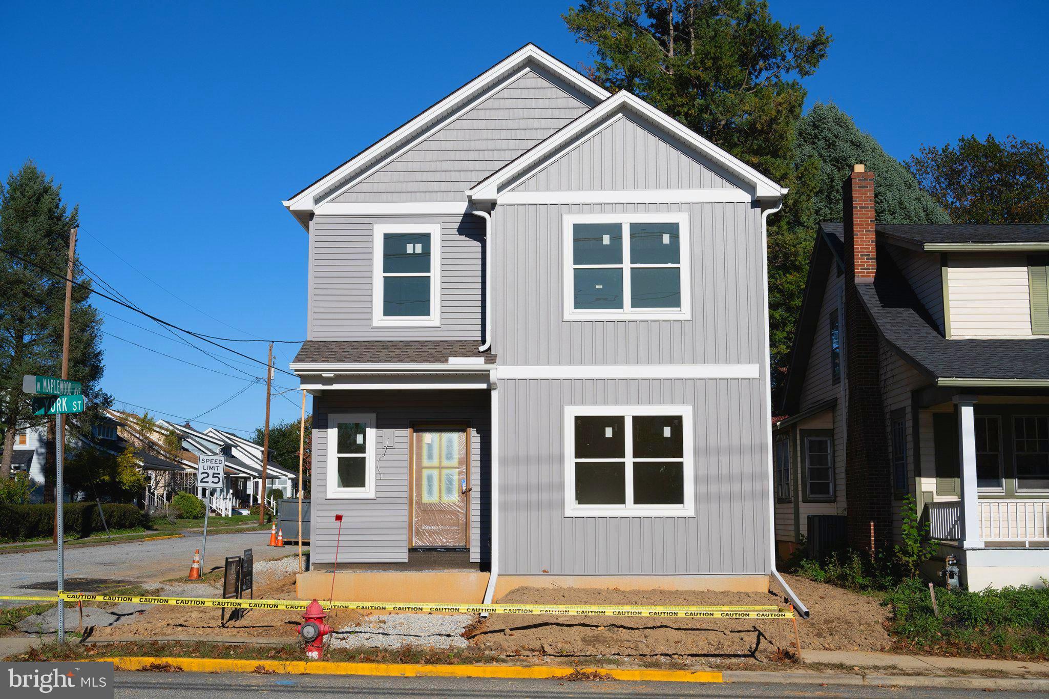 NEW CONSTRUCTION in the heart of Mechanicsburg Borough, available to tour today! I am proud to present this contemporary two-story from award-winning Mechanicsburg-based custom home builder, Hutch Homes. Now under construction at 601 S York Street on a beautiful corner lot, this modern three-bed, two-and-a-half-bath home is targeted for completion in late November, with finishes upgraded throughout as the build has progressed. European oak wood flooring is already installed, and the remaining finishes have been selected: the home will feature granite countertops, 36 inch height upper kitchen cabinets, kitchen cabinetry featuring dual-tone dark walnut and willow finishes, carpet in the bedrooms, ceramic tile baths, a first-story laundry room, a walk-in primary closet with attached ensuite bath, a high-efficiency heat pump with two-zone heating and cooling, a two car detached garage, and a full unfinished basement. Shops, restaurants, parks, grocery stores, the post office, and public transit are all within easy walking distance. Conveniently located moments from Routes 15 and 581, with easy access to Harrisburg, Camp Hill, Carlisle, and Dillsburg. Brand new custom construction in a central borough location, ready for move-in by the holidays: an opportunity not to be missed.