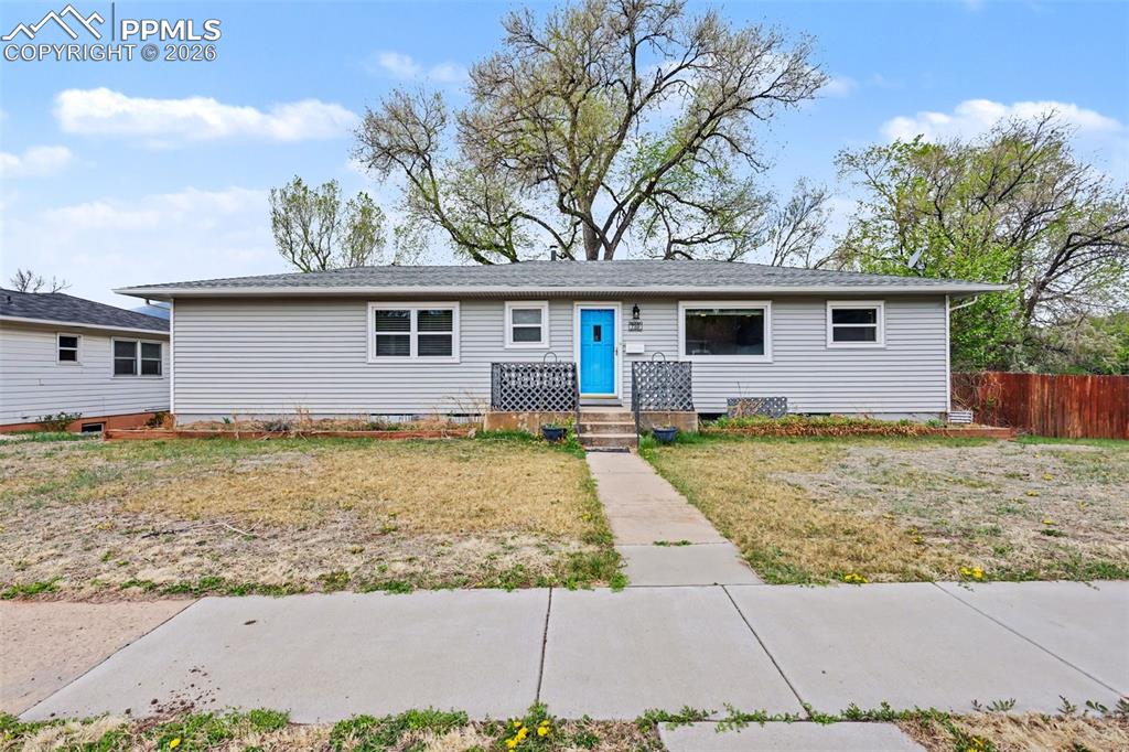 Opportunity awaits with this charming 3-bedroom, 2-bath ranch-style home located on the desirable west side in Pleasant Valley. Featuring a functional layout and great bones, this home is priced to allow you to update and customize to your own style and preferences.Enjoy the warmth of hardwood floors and the added living space of a walkout basement, offering flexibility for entertaining, storage, or future expansion. The property includes alley access, a one-car attached garage, and an additional carport for extra parking convenience.Some updates have already been completed for added value and peace of mind. In 2021, improvements included new windows, siding, kitchen sink, washer, dryer, and evaporative cooler. In 2022, a pellet stove, garage door, and garage door opener were installed. Most recently, in 2023, the home received a new dishwasher, disposal, and water heater.With solid updates already in place and room to make it your own, this is a fantastic opportunity in a sought-after location. Close proximity to Garden of the Gods, Red Rock Canyon and on the gateway to the mountains and the West!