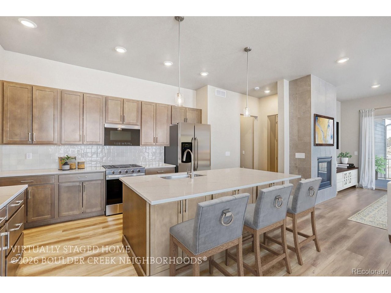 Effortless Entertaining Meets One-Level Living in Fort Collins! The Excursion plan by Boulder Creek Neighborhoods is designed for the way you really live open and connected. A generous open-concept layout brings the kitchen, dining, and great room together in one inviting space, perfect for hosting holidays, dinner parties, or simply enjoying a quiet morning with loved ones. The large kitchen gives you all the room you need to cook and gather. Step outside and take in the serene views of a beautiful courtyard, offering a peaceful and picturesque backdrop right outside your door. Nestled in Sonders Fort Collins' premier active-adult community you'll enjoy lakeside trails along Richard's Lake, a resort-style pool and hot tub, and a vibrant clubhouse with wellness and social amenities (opening this year), all just minutes from downtown Fort Collins' shopping, dining and outdoor recreation. Plus there is still time to select your design finishes! Come see why Sonders is the community everyone is talking about schedule your private tour today! Home is Under Construction. Move In Summer 2026.