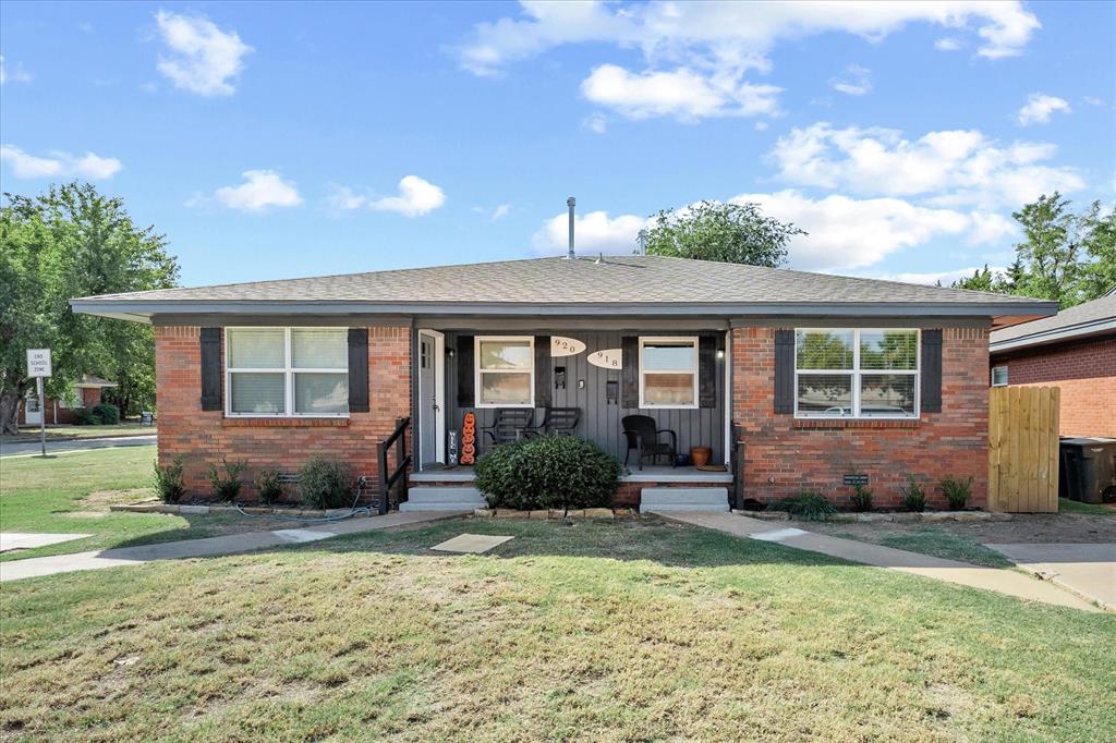 Totally remodeled, new double pane windows, new doors and flooring, all new ceiling fans, lighting and fixtures, freshly painted inside and out, brand new heat and air system, stainless steel appliances, gas oven, dishwasher, built in microwave, instead of going out to do the laundry enjoy the luxury of using your own washer and dryer. Close to UCO and across the street from Northern Hills elementary school. Landscaping in the front of your new home and a large open back yard to enjoy the outside. Owner pays for lawn to be mowed. Broker is the owner.