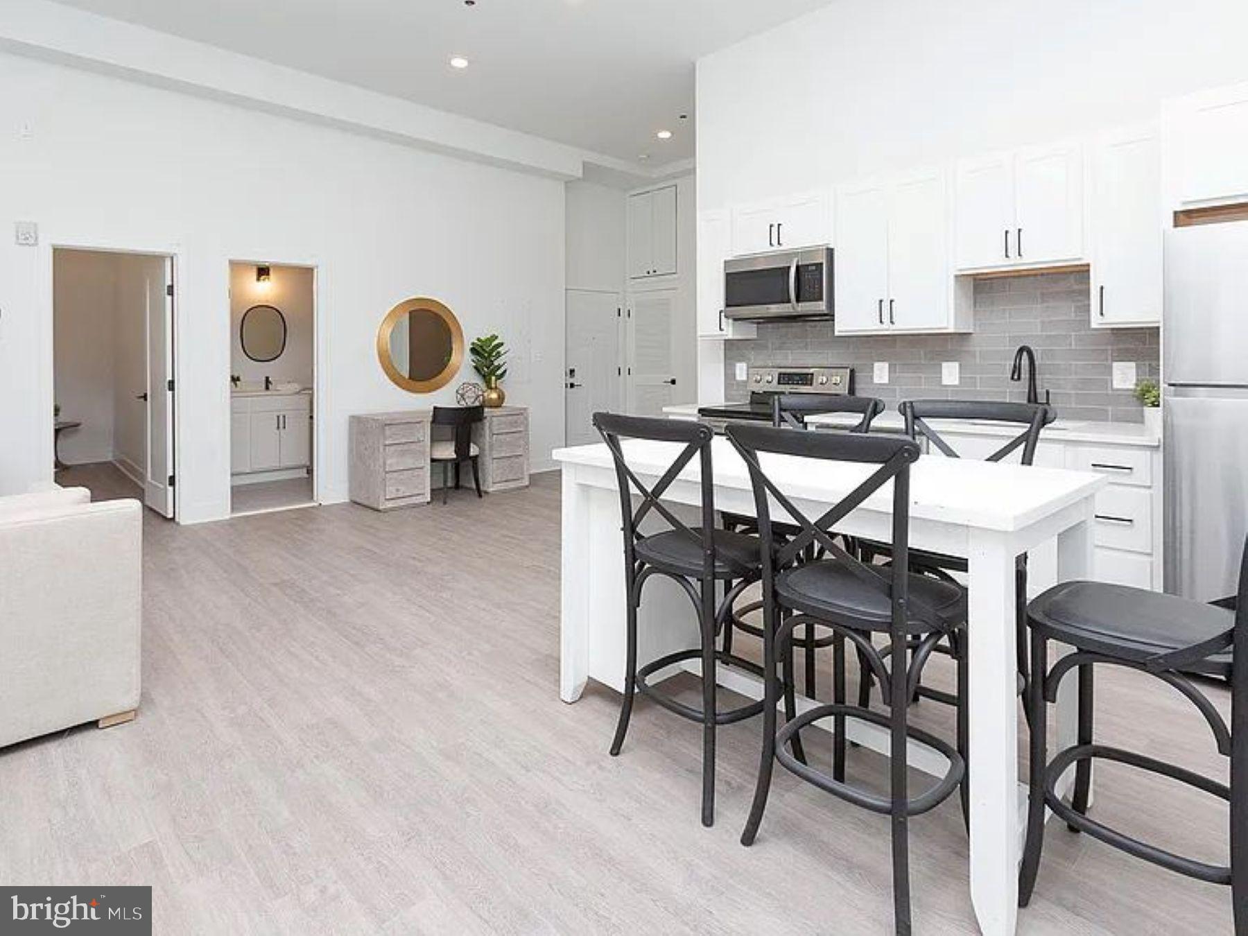 First Month of Rent is Free!Discover your ideal apartment in The James, where luxury living meets historic charm in the heart of Mount Vernon. Nestled in this picturesque neighborhood, our stunning apartments offer a refined living experience. Fully remodeled in 2021, these new apartments step into open floor plans with soaring ceilings, creating an airy, welcoming ambiance that's flooded with natural light. Your gourmet kitchen, adorned with sleek stainless-steel appliances and black matte hardware, will inspire your inner chef. The custom walk-in closets, quartz countertops, engineered hardwood flooring, grey subway tile, and posh lighting add more than a touch of opulence to your everyday routine as shown in the model home photos.Mount Vernon, where suburban serenity meets urban vitality, this lifestyle destination offers a perfect fusion of tranquility and excitement. The community is steps away from Baltimore Penn Station as well as vibrant dining, renowned cultural attractions, lush green spaces, and the prestigious Johns Hopkins campus. Discover Mount Vernon: Your ideal city retreat. Your oasis at The James awaits, and we are ready to help you find your dream apartment!