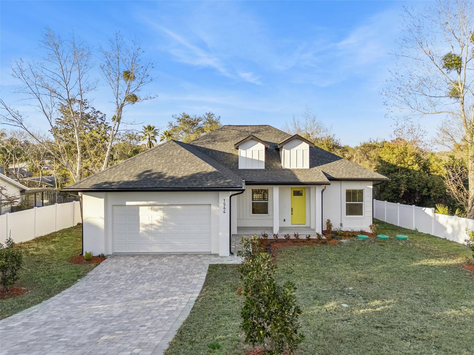 Brand-new 2026 construction in the heart of Deltona! This 1,980 sq ft single-story contemporary home features 3 bedrooms, 2 baths, laundry and a flexible office/bonus space with an open, airy layout, high ceilings, and 8’ interior doors.The modern kitchen includes quartz countertops, stainless steel appliances, and shaker cabinets with soft-close doors, 42” uppers and pantry. The spacious primary suite offers a walk-in closet and glass-enclosed shower.Additional highlights include double-pane insulated windows, attached two-car garage, and irrigation system. Conveniently located just 3 miles from I-4 with NO HOA. Builder is offering $10,000 toward closing costs and includes a 2-10 warranty.