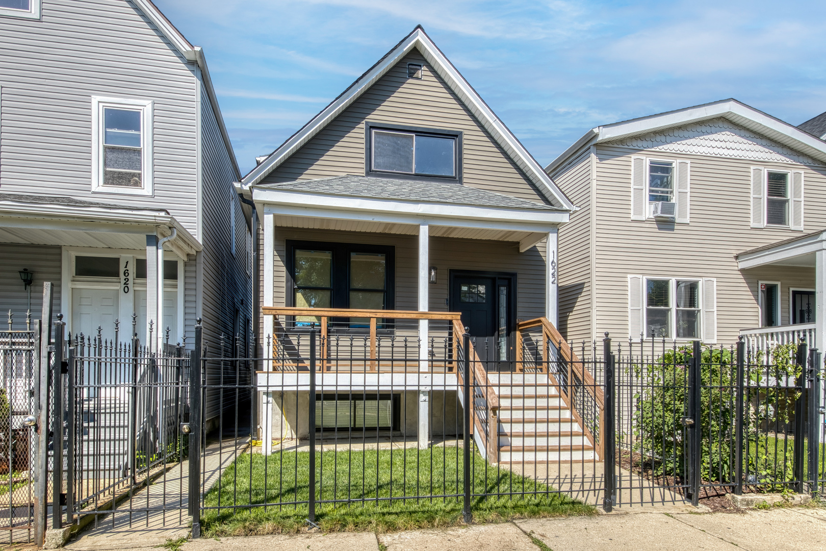 Beautifully renovated 4-bed, 3.5-bath home on an oversized lot on a quiet one-way street, just steps from the 606 and Logan Square. With over 3,000 sq ft, this home offers a bright, open layout, new kitchen with oversized island and breakfast area, and a deck leading to a huge fenced yard on a 25' x 177' lot.    The spacious primary suite features dual sinks and a walk-in shower, while the finished walk-out basement includes a family room, full bath, bedroom, and laundry. Enjoy new flooring, lighting, kitchen baths, doors, paint and fresh finishes throughout. An oversized 2-car garage completes the package.    Move-in ready, in a vibrant neighborhood with parks, trails, and local favorites just outside your door.