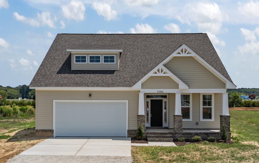 The ALBA is just of many home plans that can be built on these 1/2 acre homesites. Welcome to your dream beach cottage retreat- this 3 bdrm home, with flex room/4th bdrm. Relaxed coastal features w/practical living. Minutes away from local shops, restaurants and the sandy shores- yet tucked away to enjoy peace and privacy. Whether you're seeking a full-time residence or a weekend escape- this home delivers coastal living at its finest. Client with a specific request - ask away and we will accommodate! Let's see how we can help make their new homes a reality! MODEL HOME LOCATED AT 3360 TOWER HILL CIRCLE CAPE CHARLES VA, 23310- schedule an appointment to walk the neighborhood and inventory homes. Trusted lender incentives available!