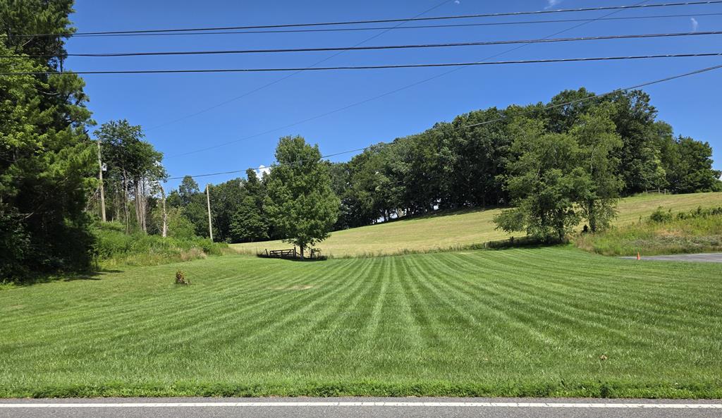 Beautiful level lot on Hwy 16 in Sugar Grove would make an excellent building lot.  Currently zoned residential, but prospective buyers may contact the Smyth County Zoning Office to explore commercial possibilities.  Lot has not been perced for septic.  Public water, electricity, and high-speed internet is available.