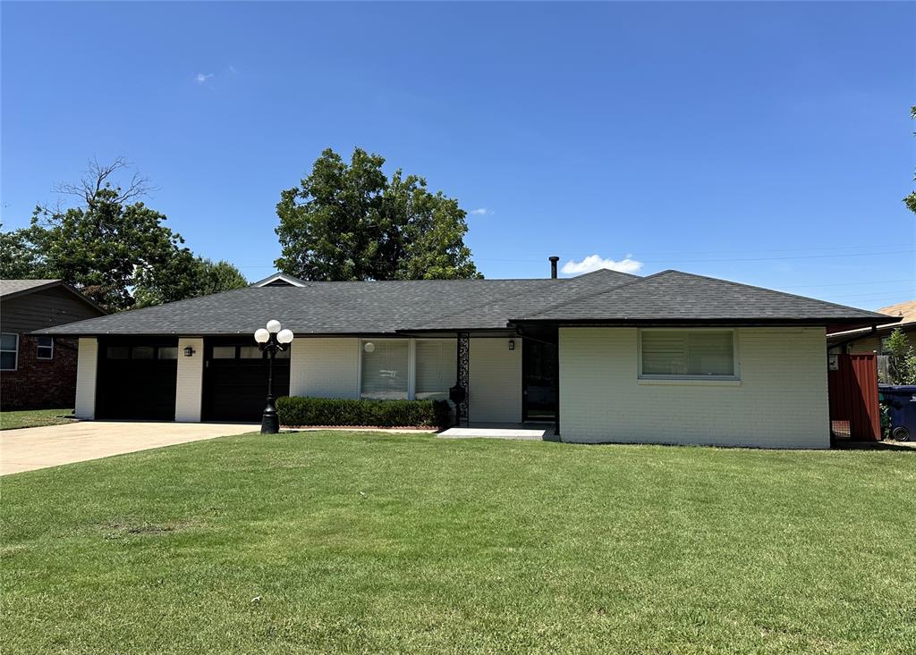 Move-in ready and competitively priced, this updated 3-bedroom, 2-bath home offers 1,920 sq ft of versatile living in a quiet, established neighborhood. Recent improvements include new interior and exterior paint, refinished kitchen and baths with white quartz counters, and new neutral-tone carpet throughout. The kitchen features abundant cabinet storage, a dedicated pantry closet, and a brand-new stove and microwave. An entry coat closet sits just inside the front door. Washer/dryer hookups and HVAC climate control in the attached two-car heated garage provide workshop or bonus-room potential. The large family room off the back bath includes its own closet and could be converted into a true master suite. Outside, enjoy a covered front porch, a generous backyard, and a small storage shed sold as-is. Ideally located minutes from major highways, shopping, and dining. Information believed accurate; buyer to verify and inspect. Schedule your private showing today.
