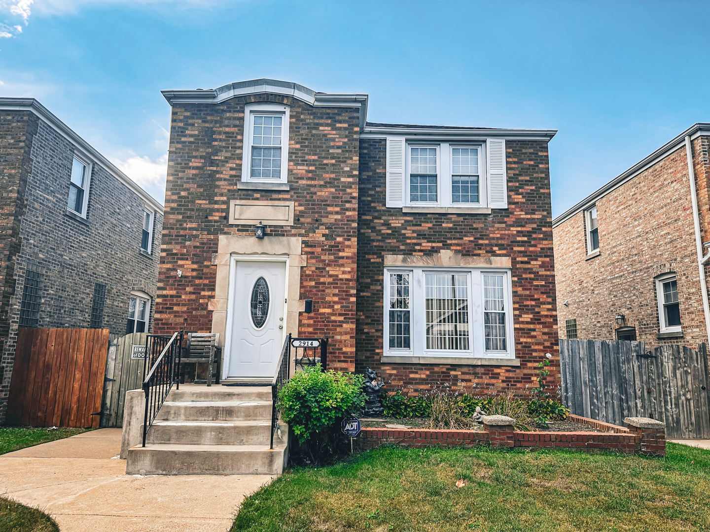 Classic brick Georgian with more space than you might expect! This 4 bedroom, 1.5 bath Montclare home offers hardwood floors, high ceilings and a surprisingly flexible layout. The main level features a spacious living room, separate dining room, kitchen with plenty of cabinet and counter space, plus a fourth bedroom that also works beautifully as an office, playroom or den, with direct backyard access. Upstairs are three nicely sized bedrooms and a full bath with jetted tub. The finished basement adds even more living space with a large rec/family room and half bath, plus separate laundry and storage. Outside, enjoy a fenced yard with patio and lawn space plus a detached 2 car garage + extra parking pad. Central air, 2023 water heater, roof replaced in 2008. Same owners for 25 years, well cared for and ready for its next chapter. A solid, comfortable Chicago home with the space already here and plenty of opportunity to make it your own!
