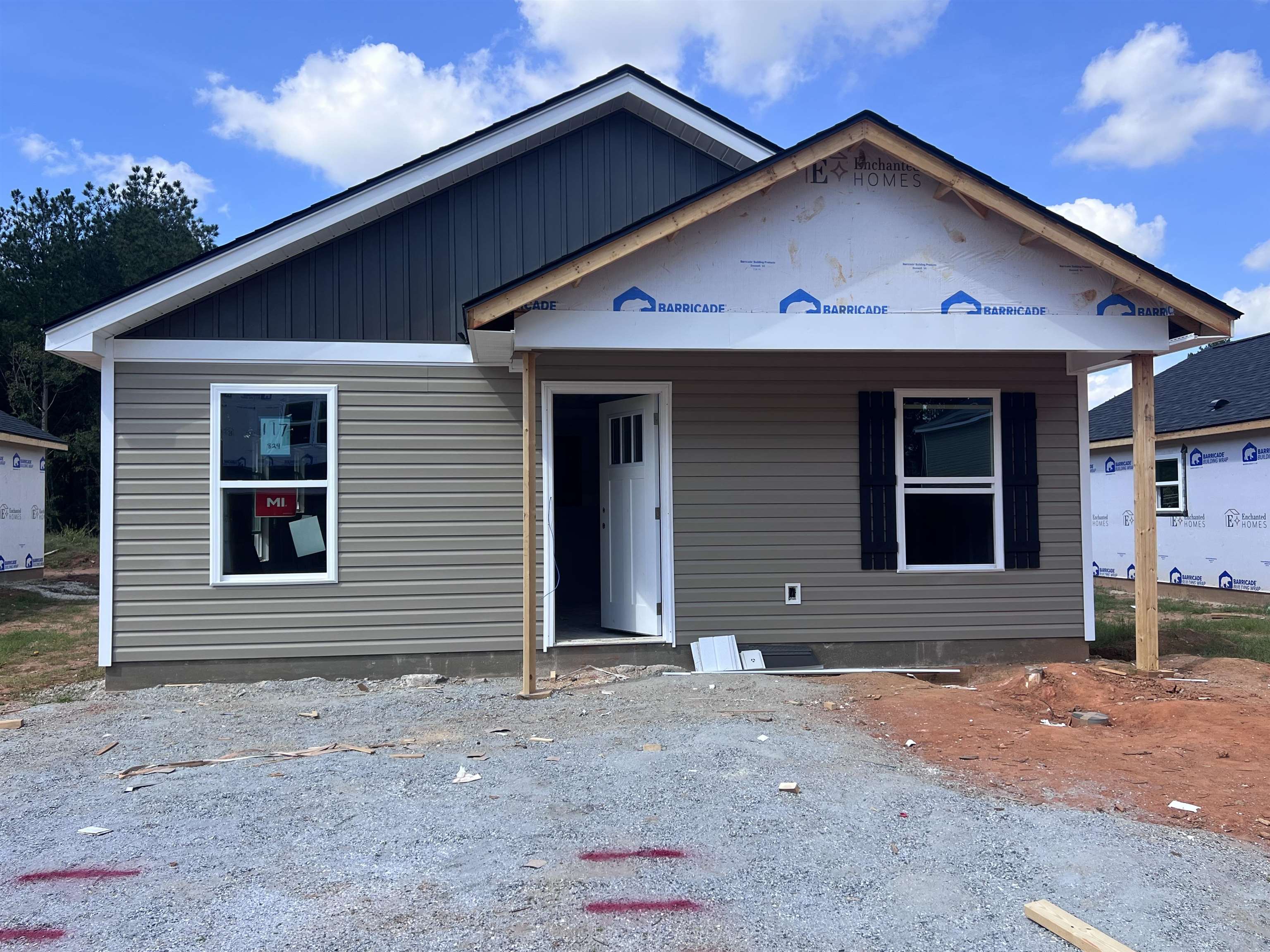 The Duncan (Lot 117).  New construction home built by local builder in Spartanburg! The Duncan Plan is a 2 bed 1 bath single story home. Other features include Luxury vinyl plank flooring, fully sodded yard, back patio and more. 10 year warranty included with 30 year architectural roof. Built with quality craftsmanship, this new construction home combines comfort, efficiency, and value. Conveniently located in the Arcadia Village community with easy access to both interstate 85 and I-26, shopping, dining, schools, etc. Ask about $7500 builder incentive. Community will include playground and dog park. Must see!