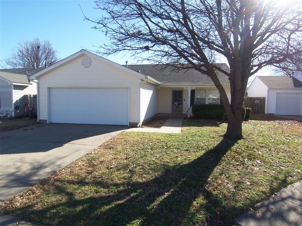 Located in a small addition in southeast Norman.  Limited access (one entry/exit point) and circular street makes this a very low traffic neighborhood.  Nice starter home with a wonderful front porch, perfect for morning coffee or a nice chat with family and friends.  The high ceilings in the living and dining area give this home an open feel.  The primary suite features an ensuite bathroom and walk-in closet.  The second and third bedrooms are ample sized and could also be a home office, craft room or whatever you can imagine.  There's a pantry in the kitchen too.  A new dishwasher was just installed in July 2025.  This home does need updating (carpet, tile and paint), but the seller has priced it to allow for a buyer to complete the updating and be well within the range for the neighborhood.