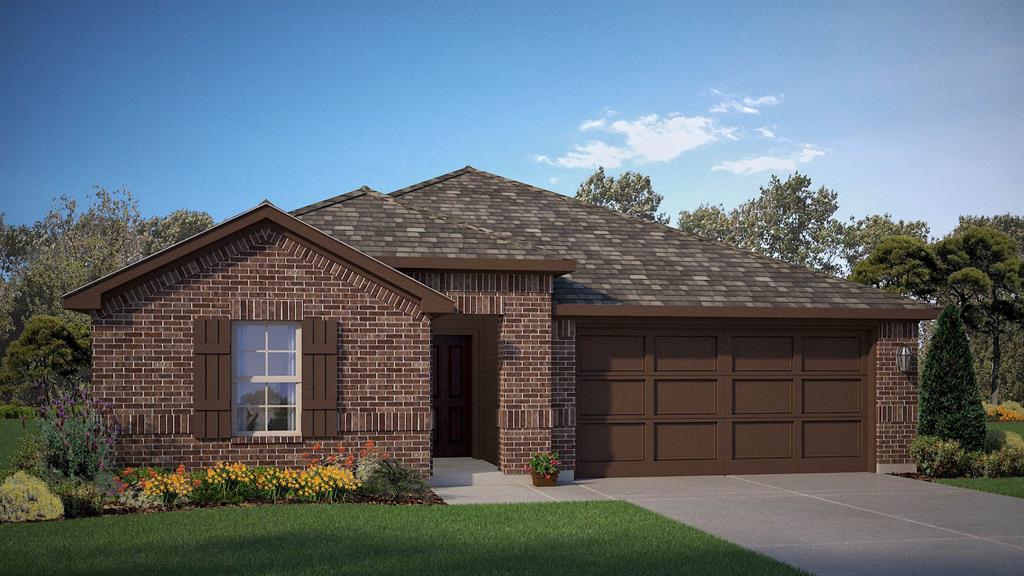 Now selling the new phase at D.R. Horton's Rosewood at Beltmill in North Fort Worth and Eagle Mountain-Saginaw ISD! Beautiful Single Story 4 bedroom-plus Study-Lakeway floorplan-Elevation A, with an estimated Fall completion. Modern open concept with spacious Living, Dining and large Chef's Kitchen complete with Island, Stainless Steel Whirlpool Appliances, gas Range, Granite Countertops, and corner walk-in Pantry. Large primary Bedroom with 5 foot over sized shower and walk-in Closet. Quartz vanity tops in baths and Ceramic tile flooring at Entry, Hallways, Kitchen, Breakfast, Utility and Bathrooms. State-of-the art energy efficiency features plus Home is Connected Smart Home Technology Pkg. Covered front porch, covered back Patio and 6 ft privacy fenced Backyard. Gas Tankless Water Heater, Landscape Package, full sod, Sprinkler System and more! Community Pool, Playground and Walking Trail. Nearby nature, wildlife, and outdoor activities include Eagle Mountain Lake offering Boat and Jet Ski rentals; Eagle Mountain Park offering hiking trails and nature; Twin Points Park offering seasonal beach and party area rentals.