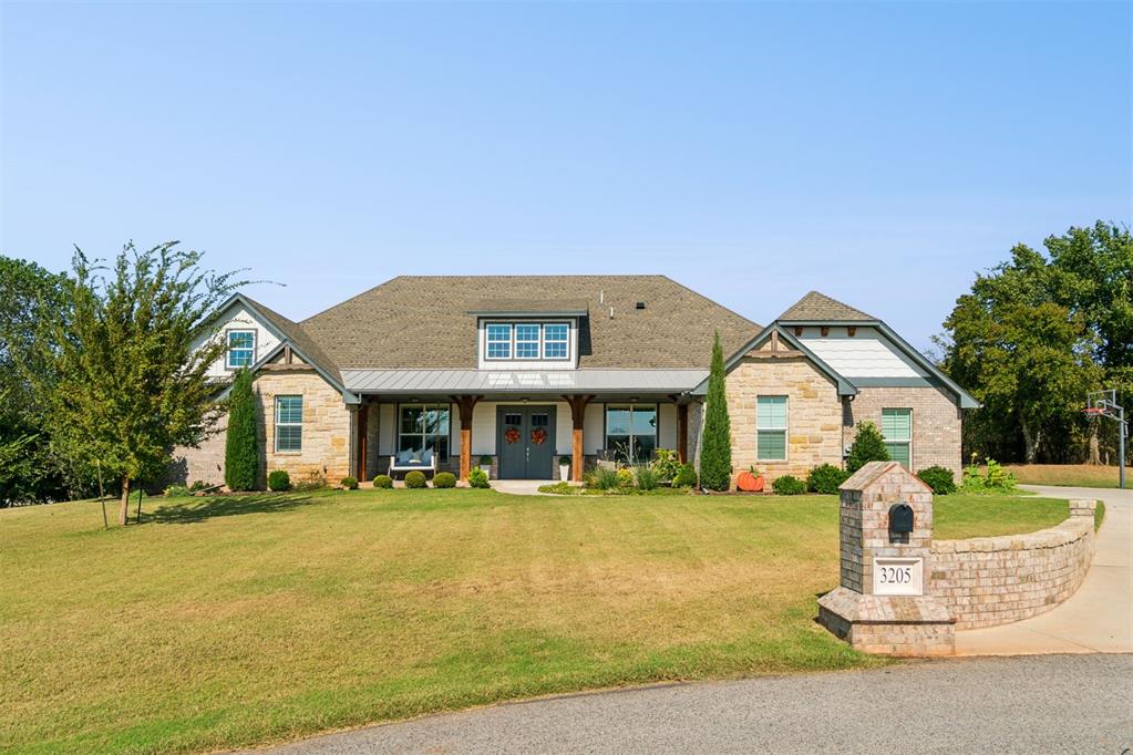 Beautiful 4,000+ sq. ft. home on 1.29 acres at the top of a quiet cul-de-sac in Joshua’s Landing. Designed with both comfort and style in mind, the open-concept layout features 10 foot ceilings, abundant natural light, and elegant finishes throughout. The chef's kitchen features an oversized island, gas cooktop, double ovens, and a butler's pantry. The open dining space, flowing naturally between the kitchen and living room, creates an impressive setting for gatherings. All bedrooms are downstairs, plus a bonus room with full bath upstairs. Step outside to your private paradise featuring a gunite swimming pool with spa, expansive covered patio, and a large yard ideal for gatherings or play. This home combines privacy, elegance, and functionality — just minutes from schools, shopping, and dining. Buyer to verify all information. Call for your private showing today!