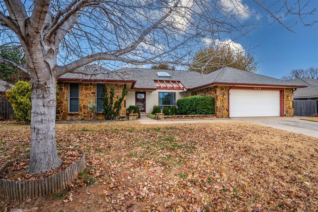 Superbly located in NW OKC just minutes from shopping (HELLO New Trader Joe’s!) great local dining and on/off access to the Kilpatrick Turnpike/344, this home is refreshed, clean as a whistle and absolutely move-in ready! Great curb appeal! BRAND NEW CARPET! Come through the front door and right into the ENORMOUS sunken living room with wood beamed cathedral ceiling & tons of natural light thanks to the skylight above! The main focal point of this room is the massive stone fireplace hearth & mantle with built-in bookshelves & storage cabinets. Hidden behind cabinet doors, a lighted WET BAR with bottle and stemware storage makes for excellent entertaining. Cooking in this kitchen will be a delight with so much cabinet storage, plenty of QUARTZ countertop space, stainless steel appliances including a DOUBLE OVEN and a French door refrigerator that stays with the house! In the dining space there is also a built-in serving buffet with glass front display cabinets. In the SUNROOM, just off of the living room, windows looking out into the backyard surround this tiled bonus/flex space that also has a closet and glass doors connecting to the main primary bedroom. In the largest of the bedrooms, the primary bedroom en-suite features an updated tile shower, dressing vanity and a walk-in closet. Both of the secondary bedrooms are spacious with good closet space and ceiling fans. Oversized laundry room with a sink and so much extra storage, plus the washer & dryer in the house-stay with the house! In the backyard, a small patio with low stone seating walls is the perfect gathering space and a 8x12 storage shed gives you even more storage space. This house is special…come see for yourself.