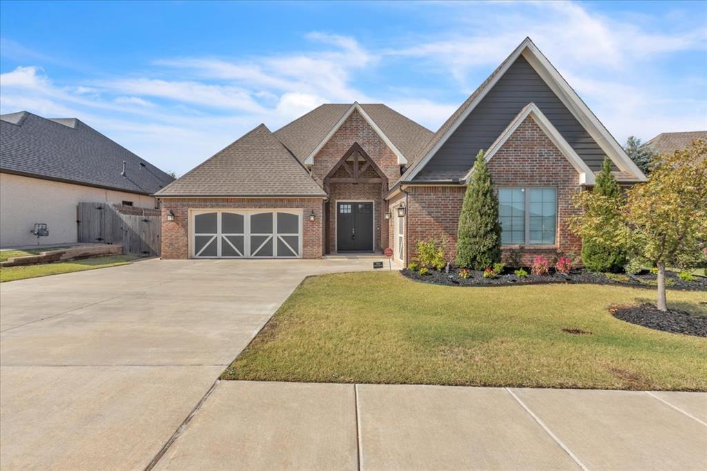 Welcome home to a beautiful retreat in Edmond where modern elegance meets everyday comfort. The open-concept design welcomes you with warm tones, high end finishes, and effortless flow between the living, dining, and kitchen areas. A chef’s dream kitchen boasts a large island, quartz counters, and stainless appliances, seamlessly connecting to the inviting living room centered around a cozy fireplace. The primary suite offers a peaceful escape with a luxurious bath and spacious walk-in closet, while additional rooms provide flexibility for guests, work, or play. Step outside to a covered patio overlooking a private backyard framed by mature trees perfect for relaxing or entertaining. With a three car garage, energy efficient features, and a prime location in the highly acclaimed Deer Creek School District near shopping and dining, this home blends style, function, and tranquility in one inviting setting.