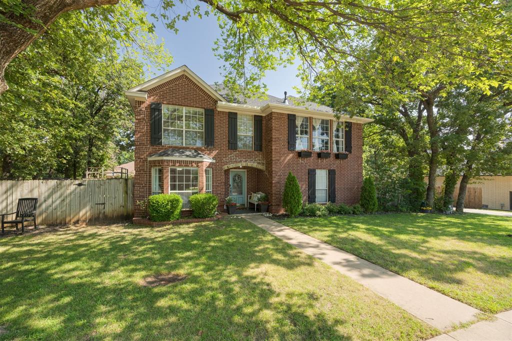 Tucked away on a quiet culdesac street, this classic two-story home offers a perfect combination of privacy and convenience. Located just a couple of miles from I-35 and close to a variety of shopping and dining options, this 5 bedroom, 3.1 bathroom house in the highly desirable Edmond Memorial School District is ready to welcome you home.

Featuring a large, inviting living room filled with natural light, this home is excellent for gathering with family or friends. Just off the living room, the formal dining provides a cozy atmosphere, perfect for enjoying meals in a sun-filled setting with loved ones.  Above the kitchen sink, a large picture window overlooks the beautiful backyard with mature landscaping, adding a peaceful touch to your everyday moments – and the perfect spot for your plant collection. 

This home has not one, but two spacious primary suites—one wheelchair accessible primary suite conveniently located on the main floor and another large suite upstairs, giving you the freedom to accommodate various living arrangements. Both suites provide plenty of space, tons of storage, natural light, and ensuite bathrooms. The upstairs primary suite has an additional small room that has been used as a home office -- it would be a great second closet or storage area also!  Upstairs you will find three secondary bedrooms and a hall bath with shower/tub combo in addition to the second primary suite.

Outside, mature trees surround the yard, creating a peaceful space to create magical moments and lasting memories. Endless fun and adventure are waiting – enjoy the hot tub or let the little ones in your life explore the backyard fort with its own climbing wall.

With two primary suites, spacious rooms, charming character, and prime location, this home is a must-see!