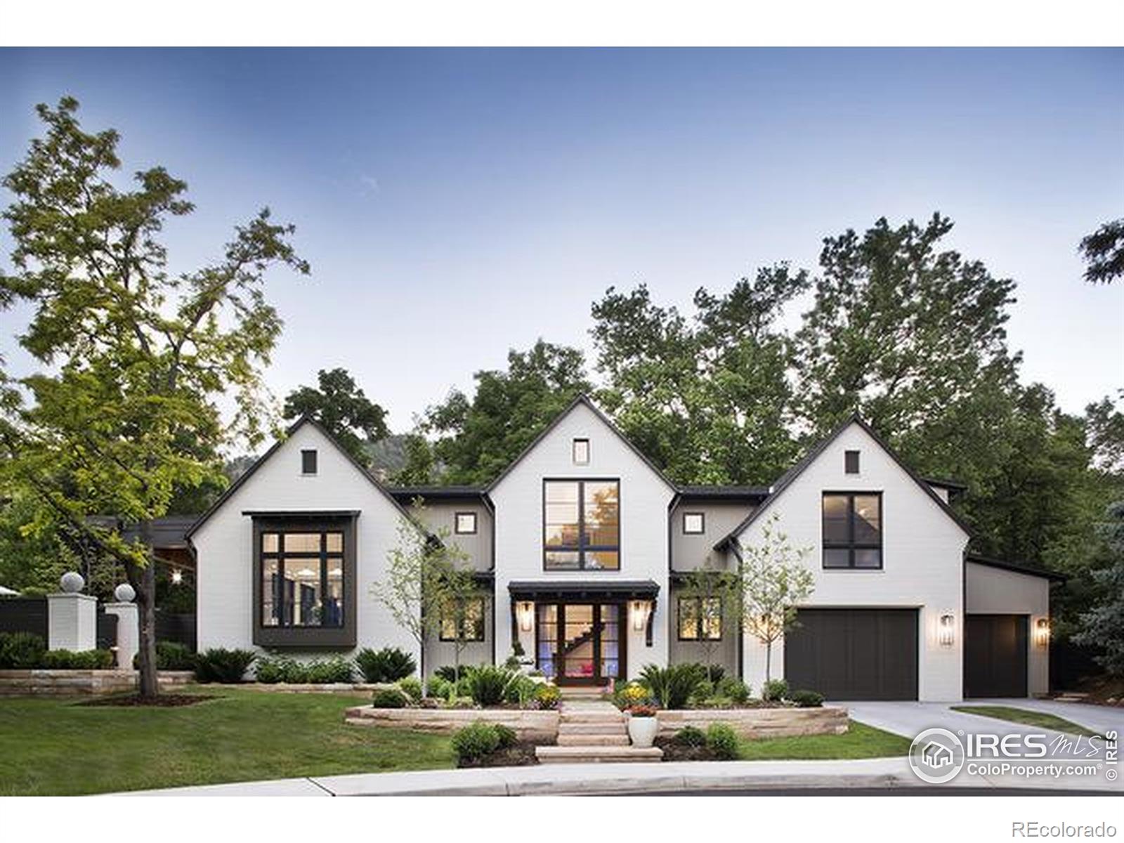 A striking blend of sustainability and sophistication; this home, designed by Annette and Dennis Martin in 2023, is tucked on a quiet cul-de-sac off one of Boulder's most coveted streets. This net-zero residence features advanced energy systems, including geothermal heating/cooling, radiant in-floor heat, a high-efficiency gas boiler and a 14.44kW solar array. A thoughtful layout connects open-concept living with vaulted ceilings, custom floating staircase, extensive millwork and designer lighting from Italy, Denmark, England, and the U.S. The main-floor primary suite offers a spa-like bath with onyx and white marble tile, double vanities, and a Kohler whirlpool tub. Entertain indoors or out with a chef's kitchen featuring Gaggenau and Sub-Zero appliances, a built-in Sedona grill, and a 10'x38' year-round saltwater pool. Expansive Sierra Pacific windows and doors frame views of the foothills while blending interior and exterior spaces. Savant smart home tech and Lutron lighting ensure effortless living at every turn. Easy upstairs conversion for 3 beds up. Already designed.