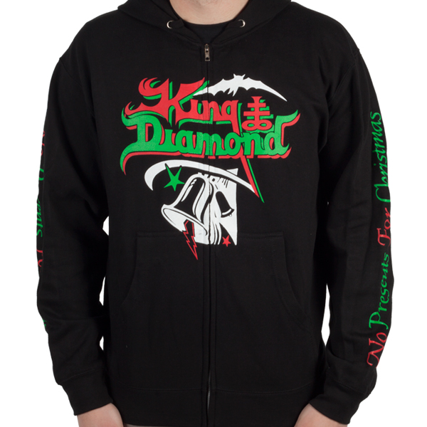 King Diamond "No Presents for Christmas" Zip Hoodie King Diamond