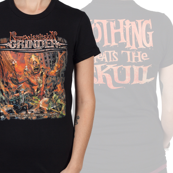 Rumpelstiltskin Grinder "Living For Death" Girls Tshirt Relapse