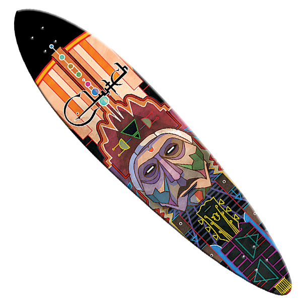 Clutch "Earth Rocker Longboard" Skateboard Deck Clutch