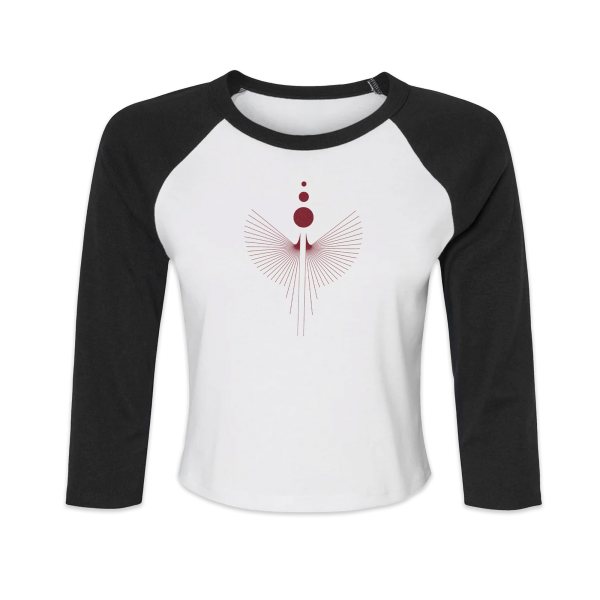 Solaris - ladies raglan crop top